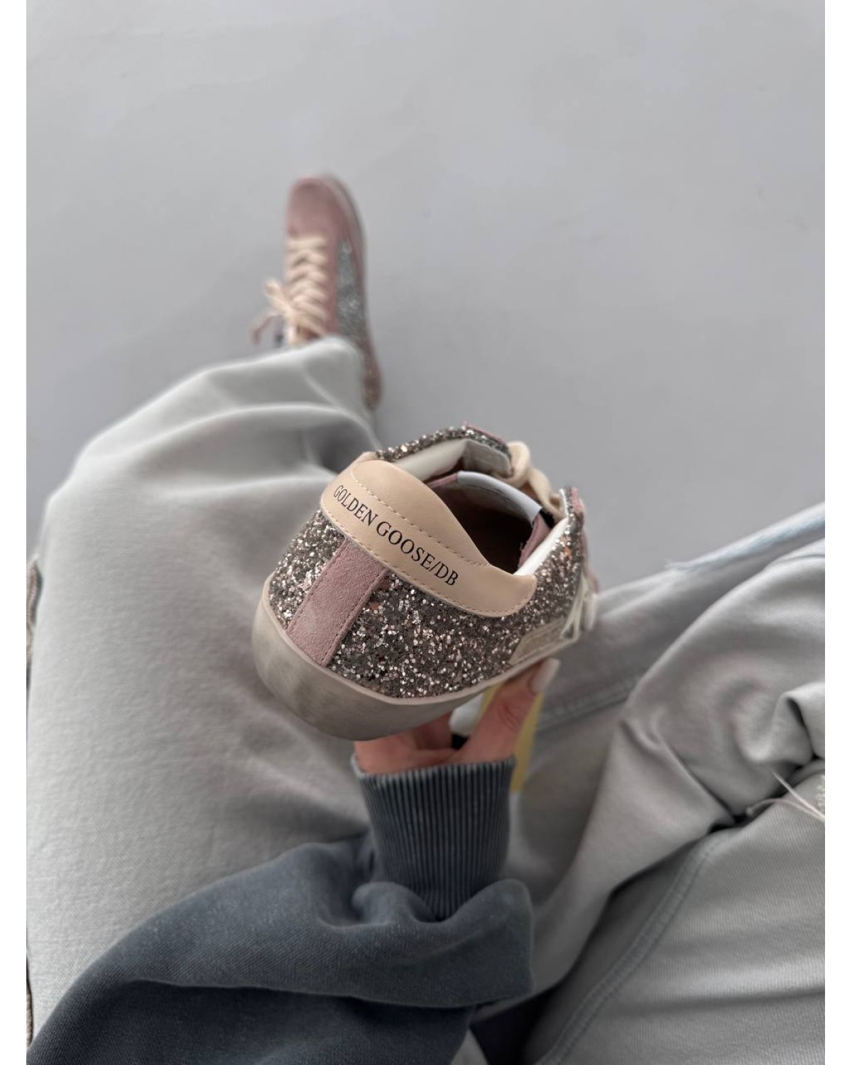 Golden Goose STAR Dirty Pink  Sparkles