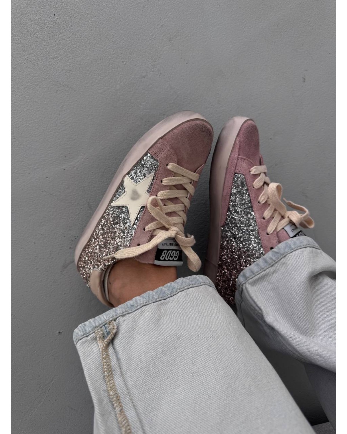 Golden Goose STAR Dirty Pink  Sparkles