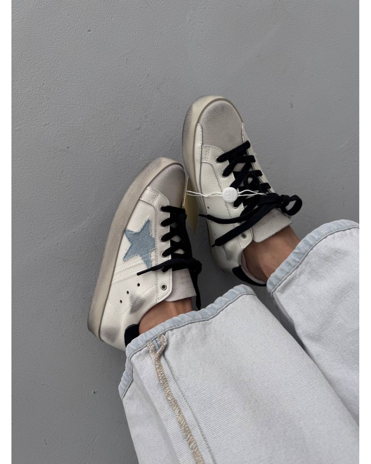 Golden Goose STAR White Blue Denim