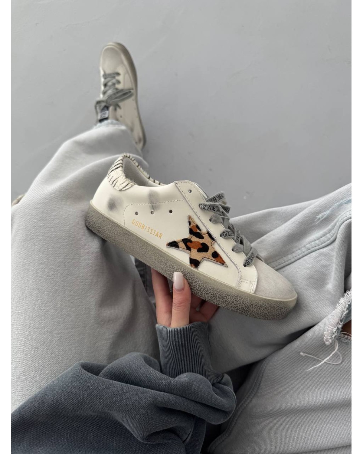 Golden Goose STAR White Zoo Print