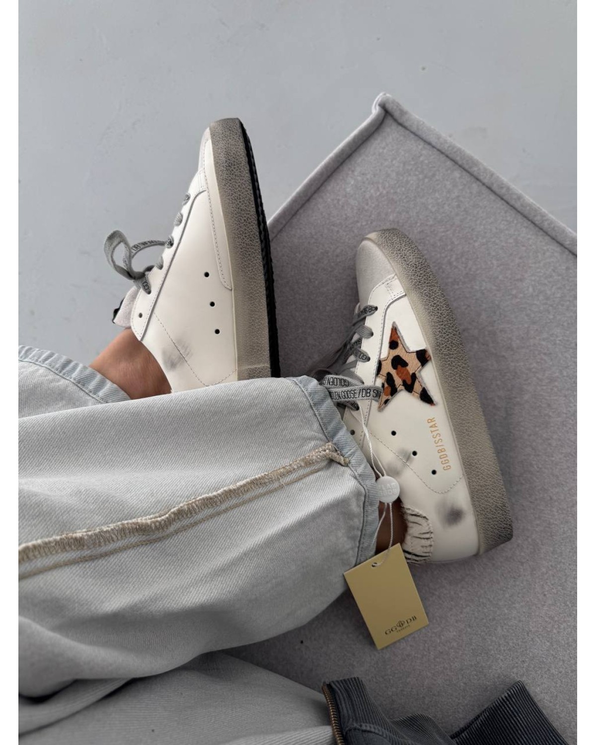 Golden Goose STAR White Zoo Print