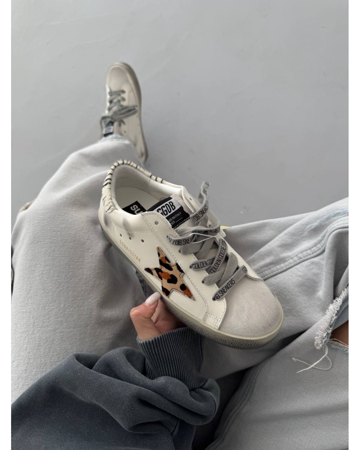 Golden Goose STAR White Zoo Print