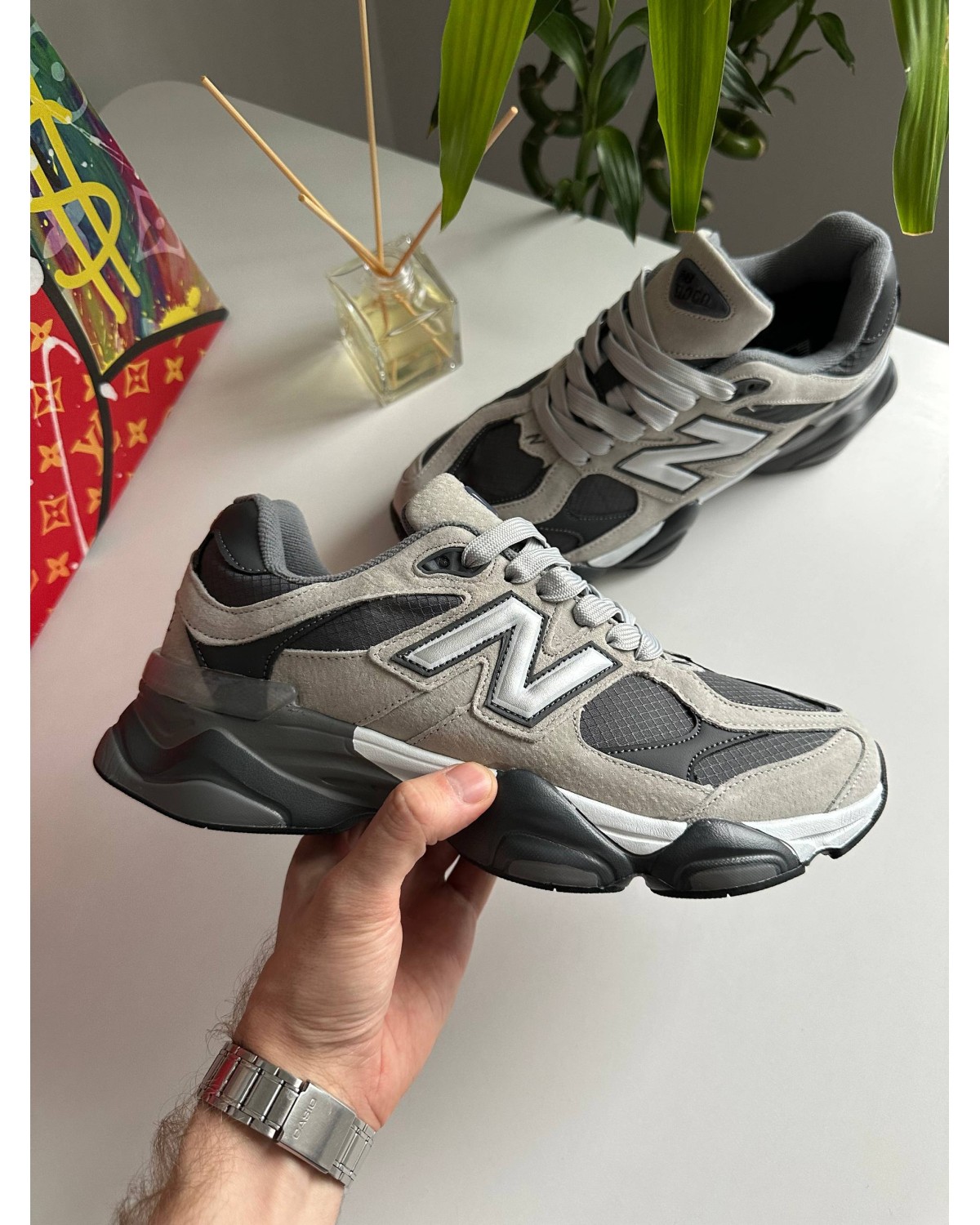 New Balance 9060 Light Grey Graphite Thermo