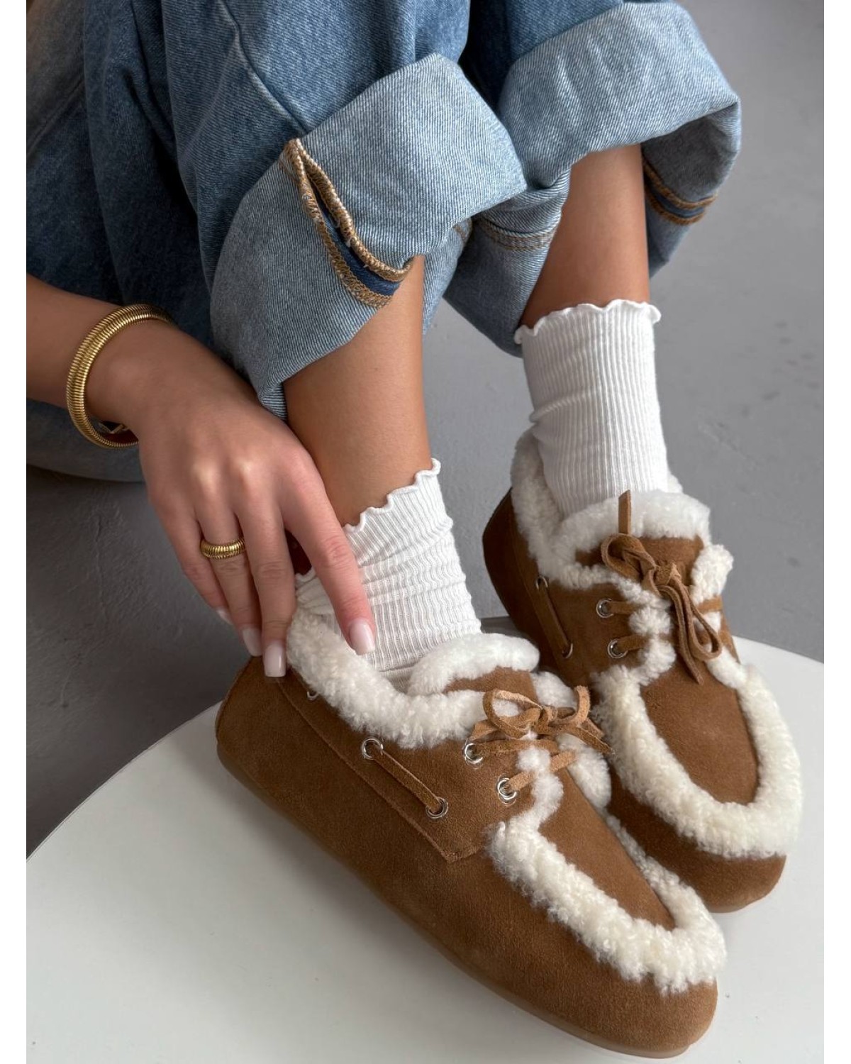 Miu Miu Loafers  Chestnut