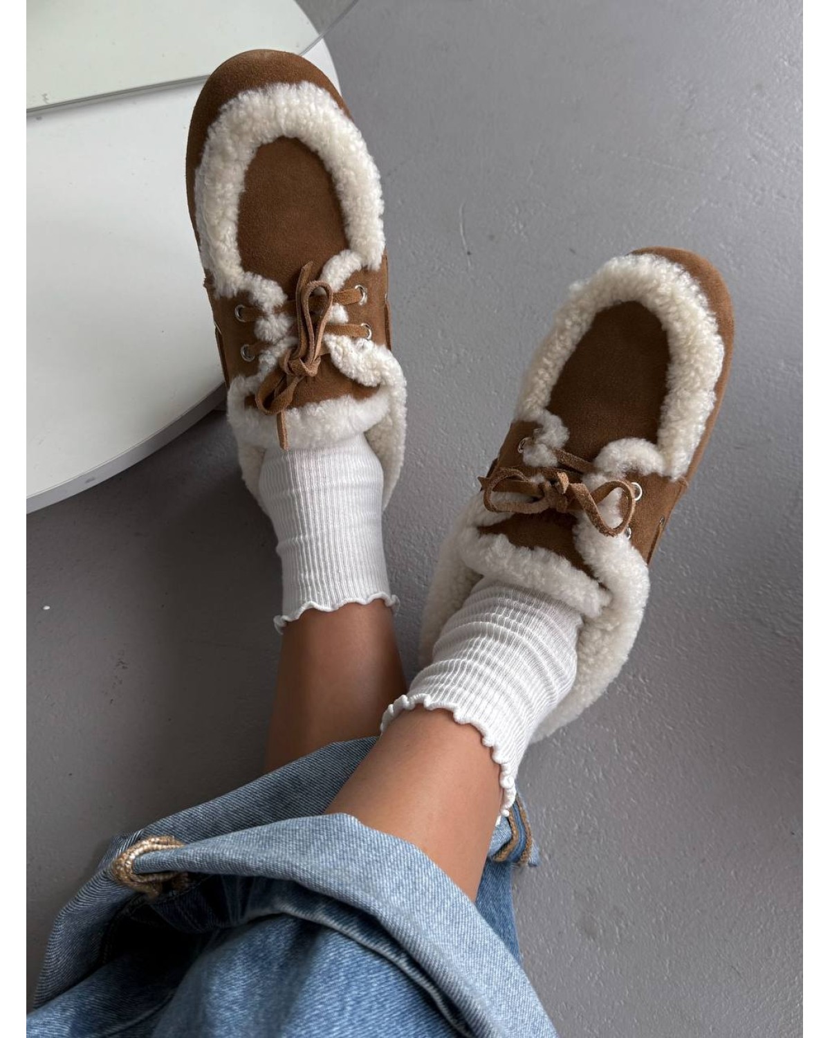 Miu Miu Loafers  Chestnut