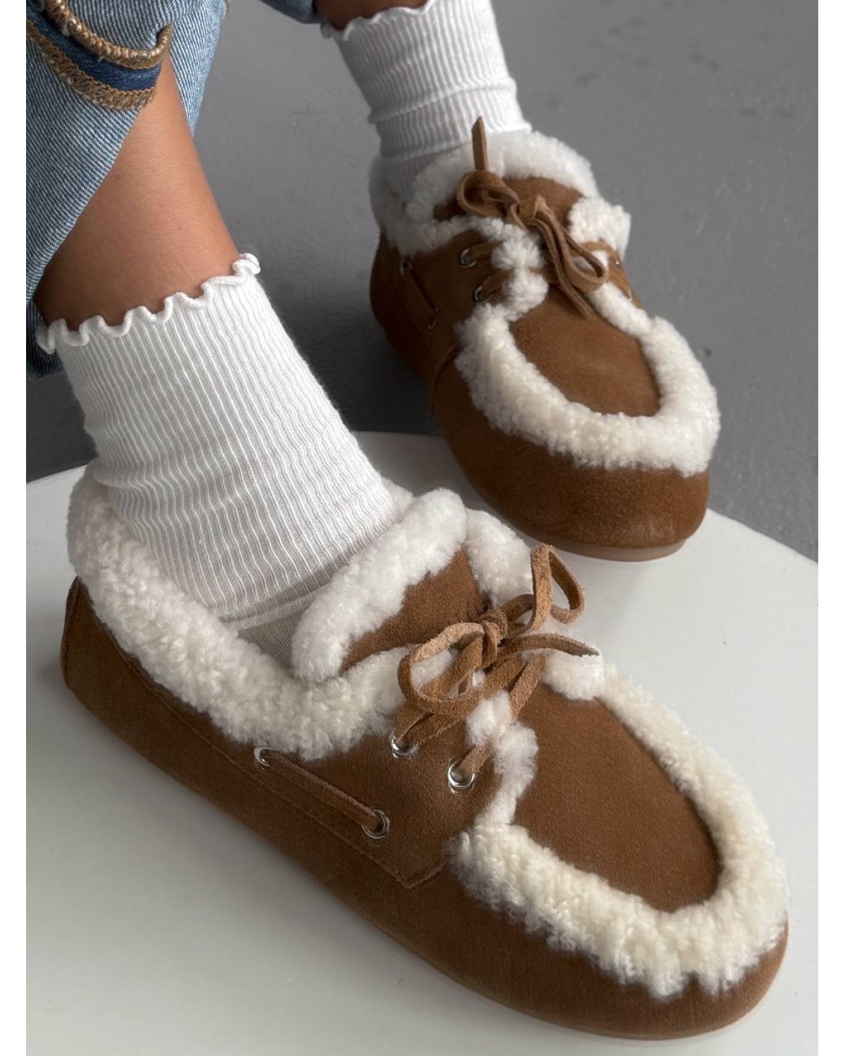 Miu Miu Loafers  Chestnut