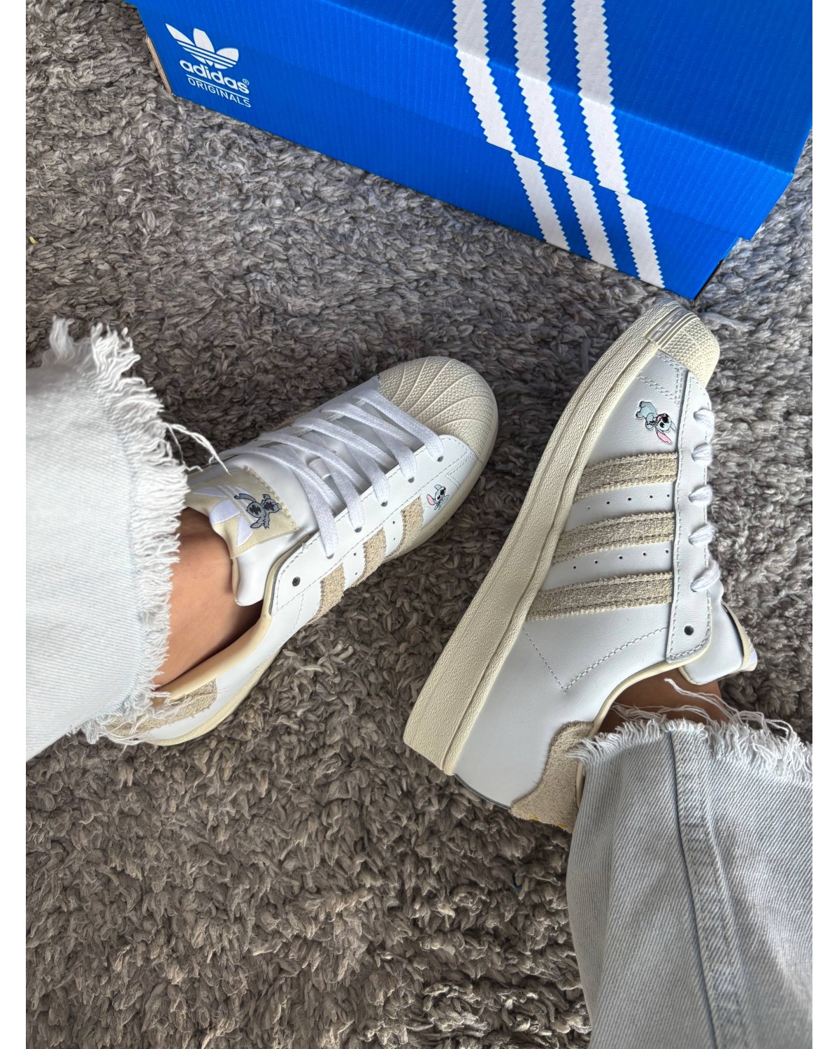 Adidas Superstar Cloud White Disney Stitch Adidas Superstar Cloud White Disney Stitch