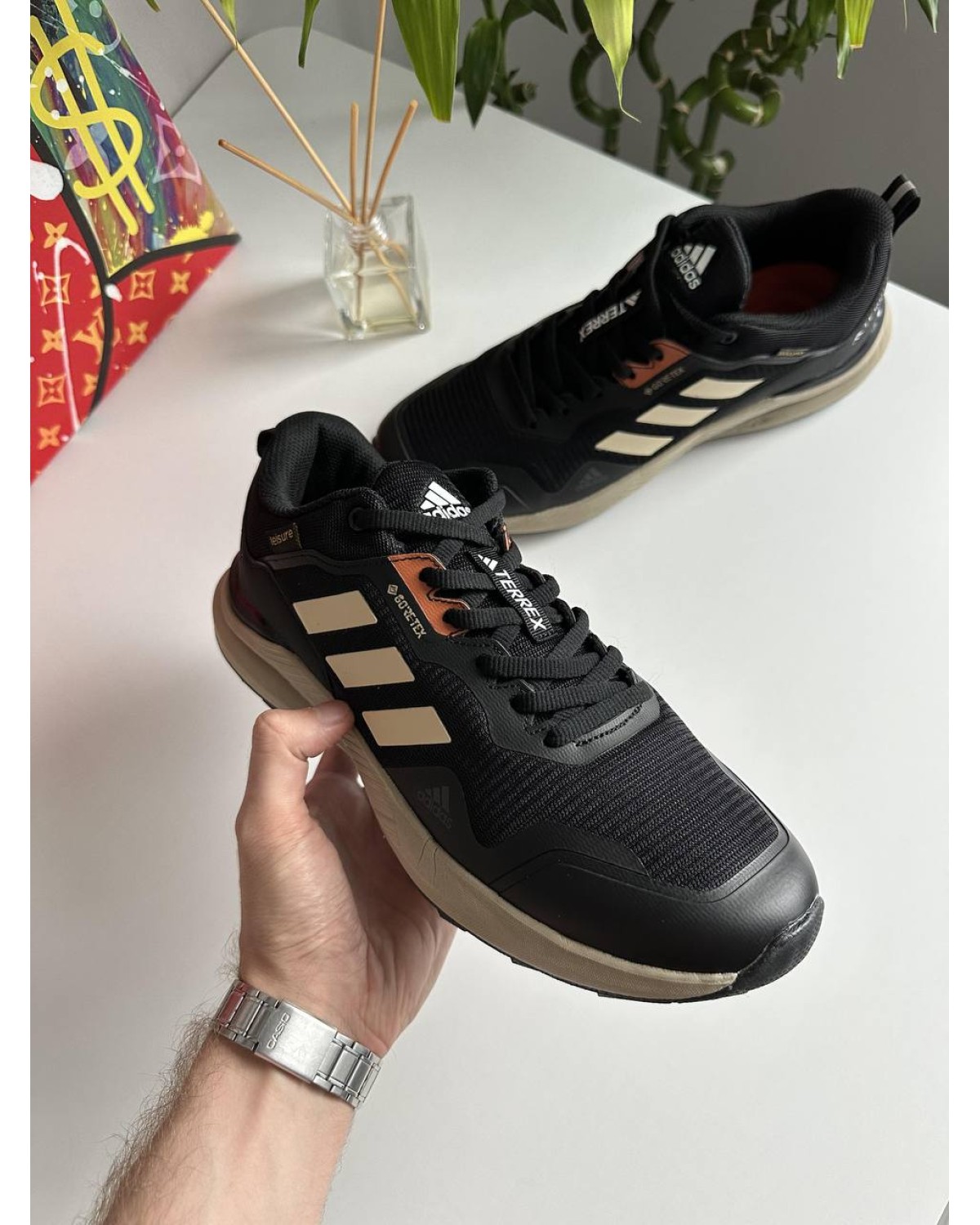 Adidas Terrex Gore-Tex Black Beige Adidas Terrex Gore-Tex Black Beige