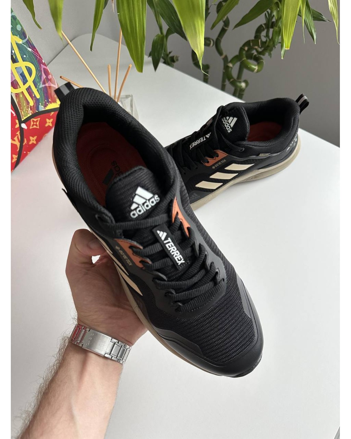 Adidas Terrex Gore-Tex Black Beige Adidas Terrex Gore-Tex Black Beige