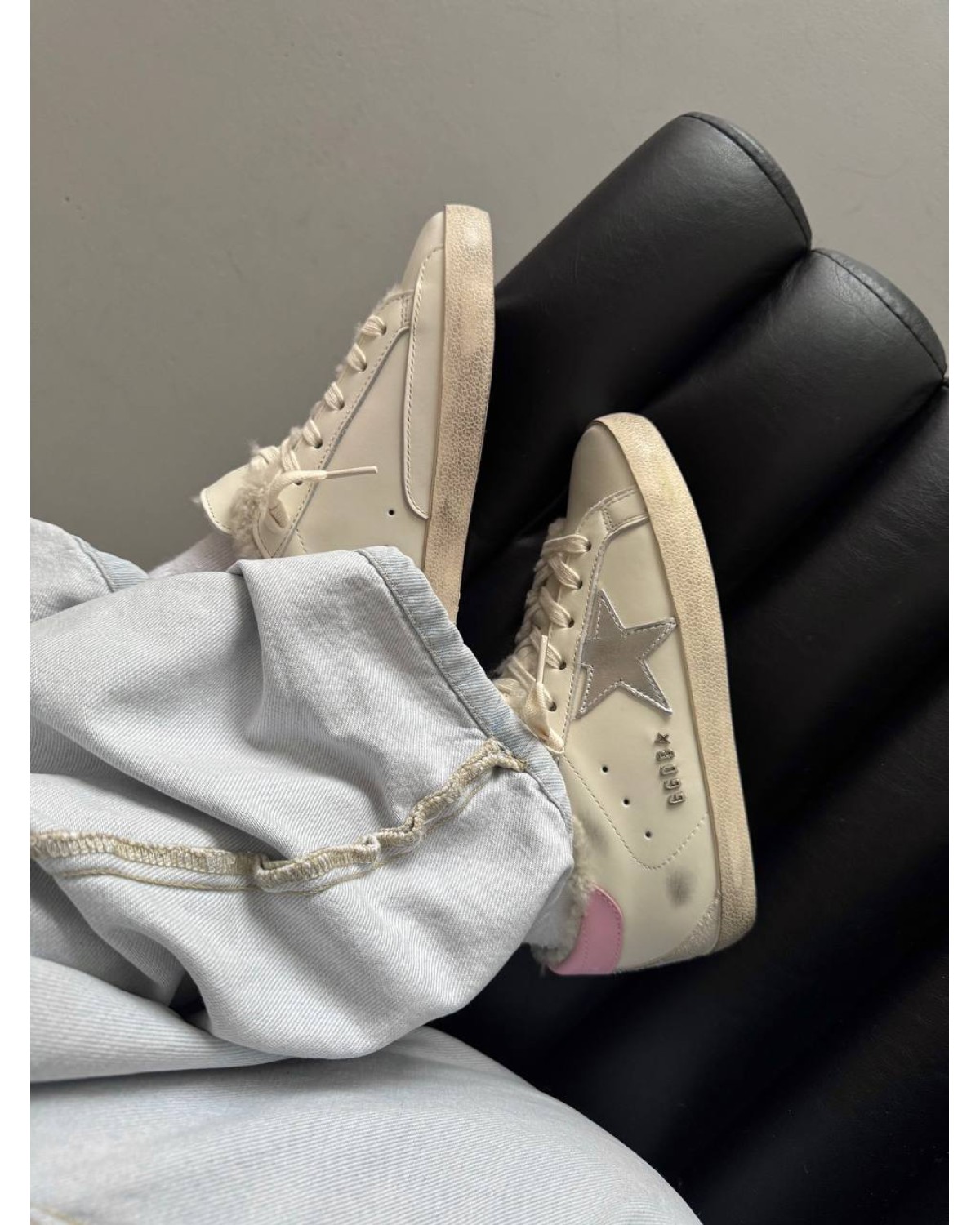 Golden Goose Superstar White / Silver Pink Fur Golden Goose Superstar White / Silver Pink Fur