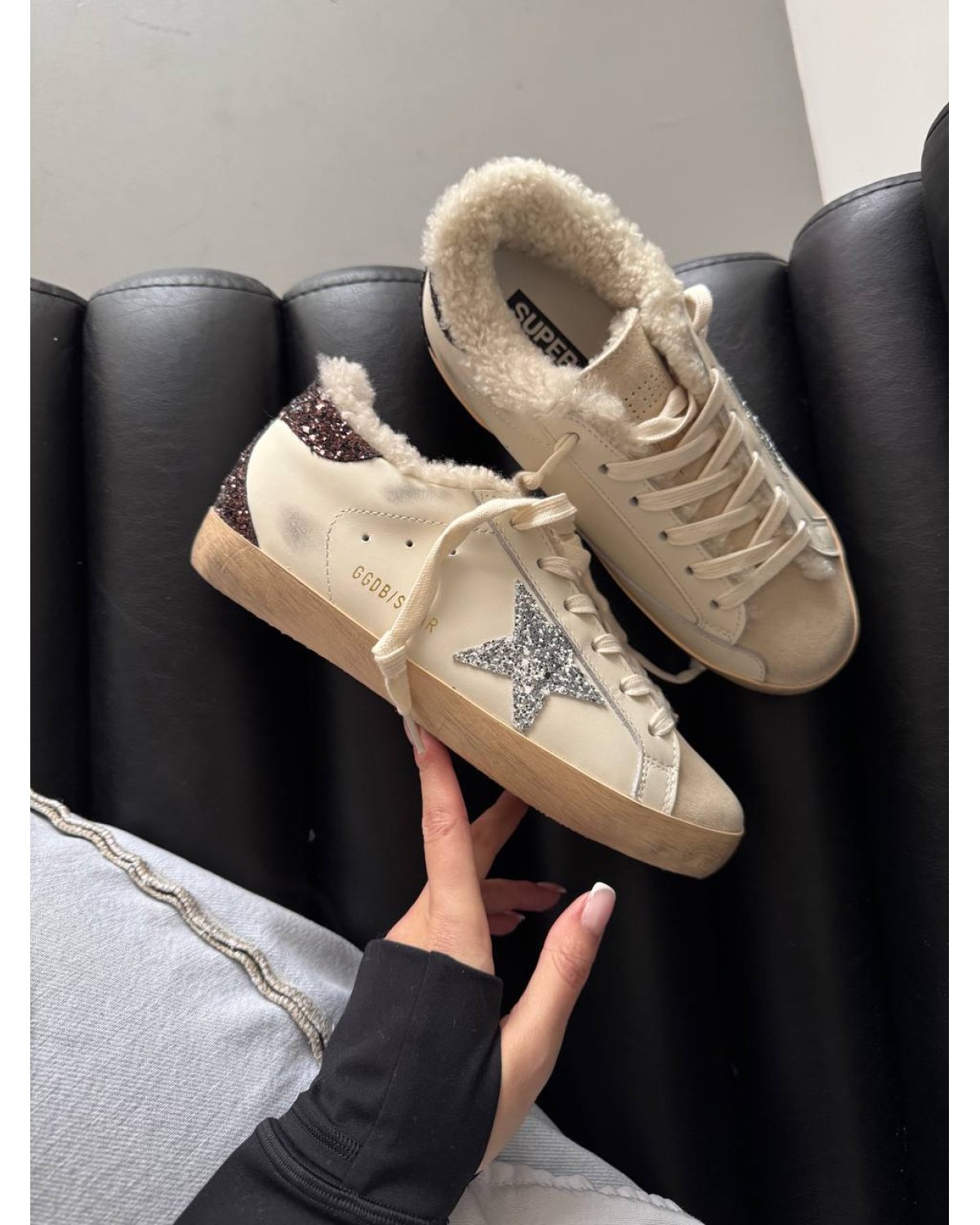 Golden Goose Superstar Sparkles Fur Golden Goose Superstar Sparkles Fur