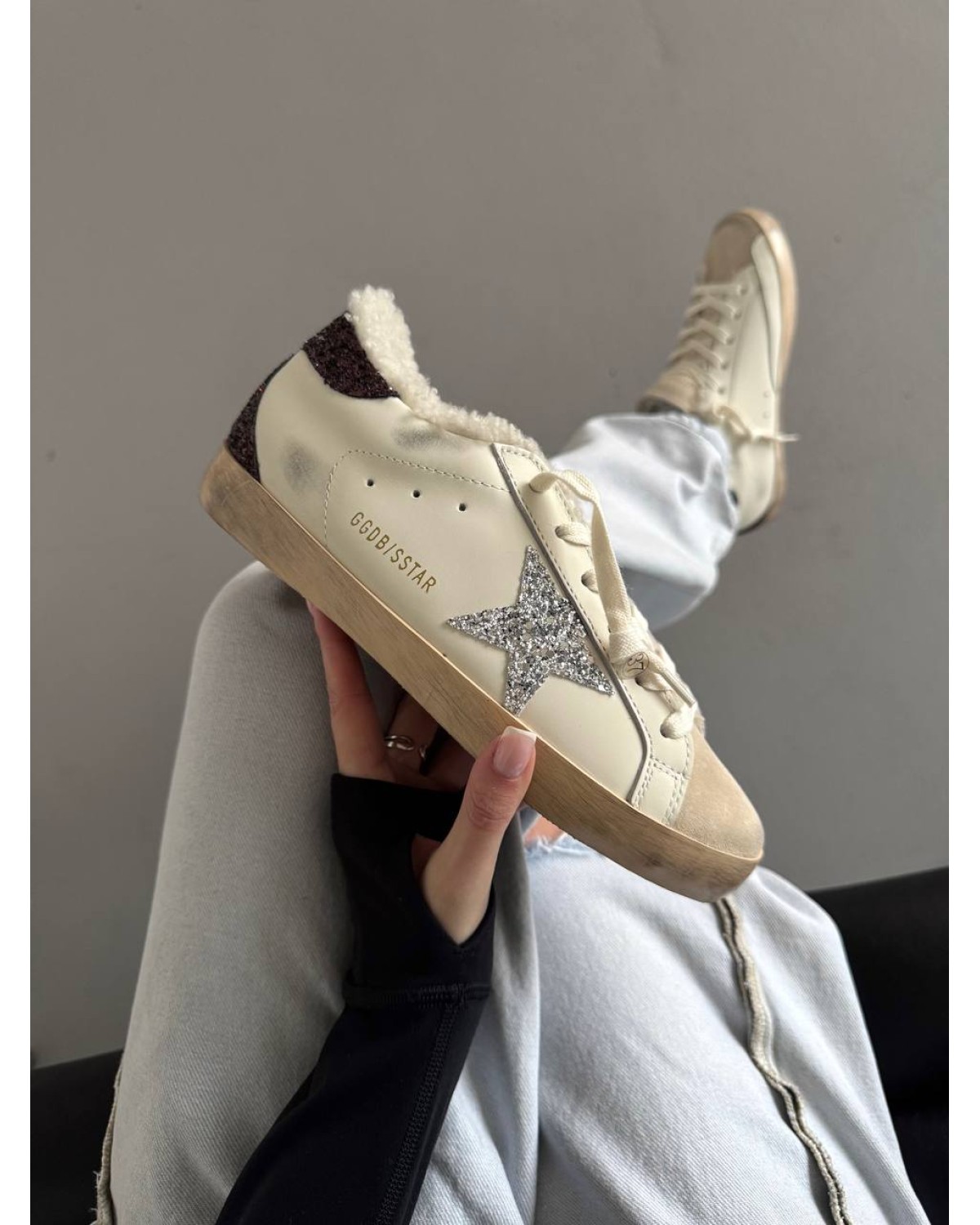 Golden Goose Superstar  Sparkles Fur