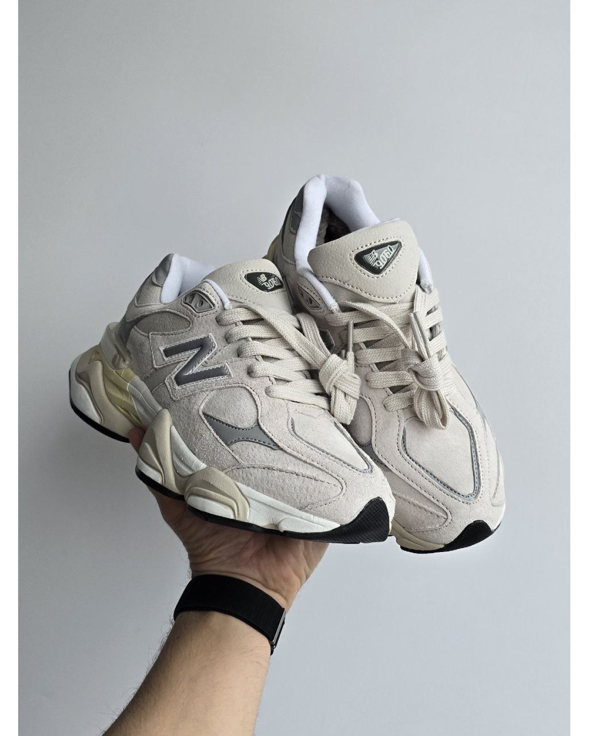 New Balance 9060 Fur Cream Sand