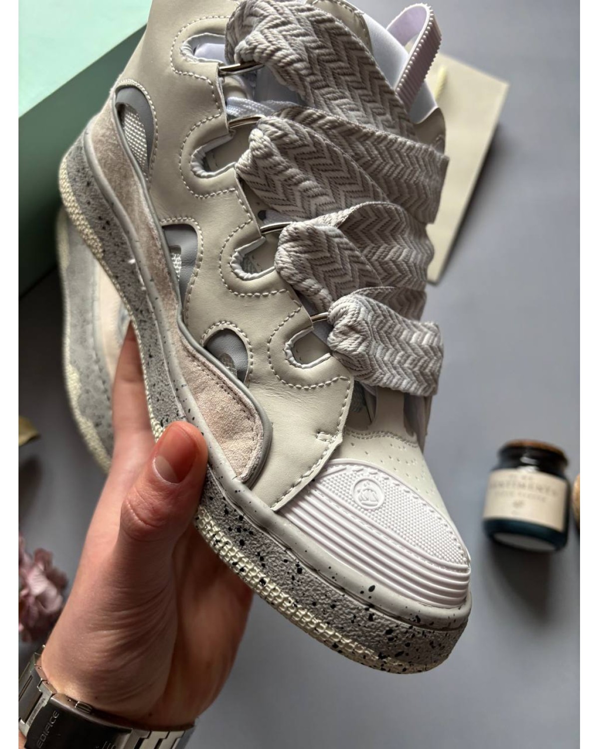 Lanvin Curb ‘Grey White’