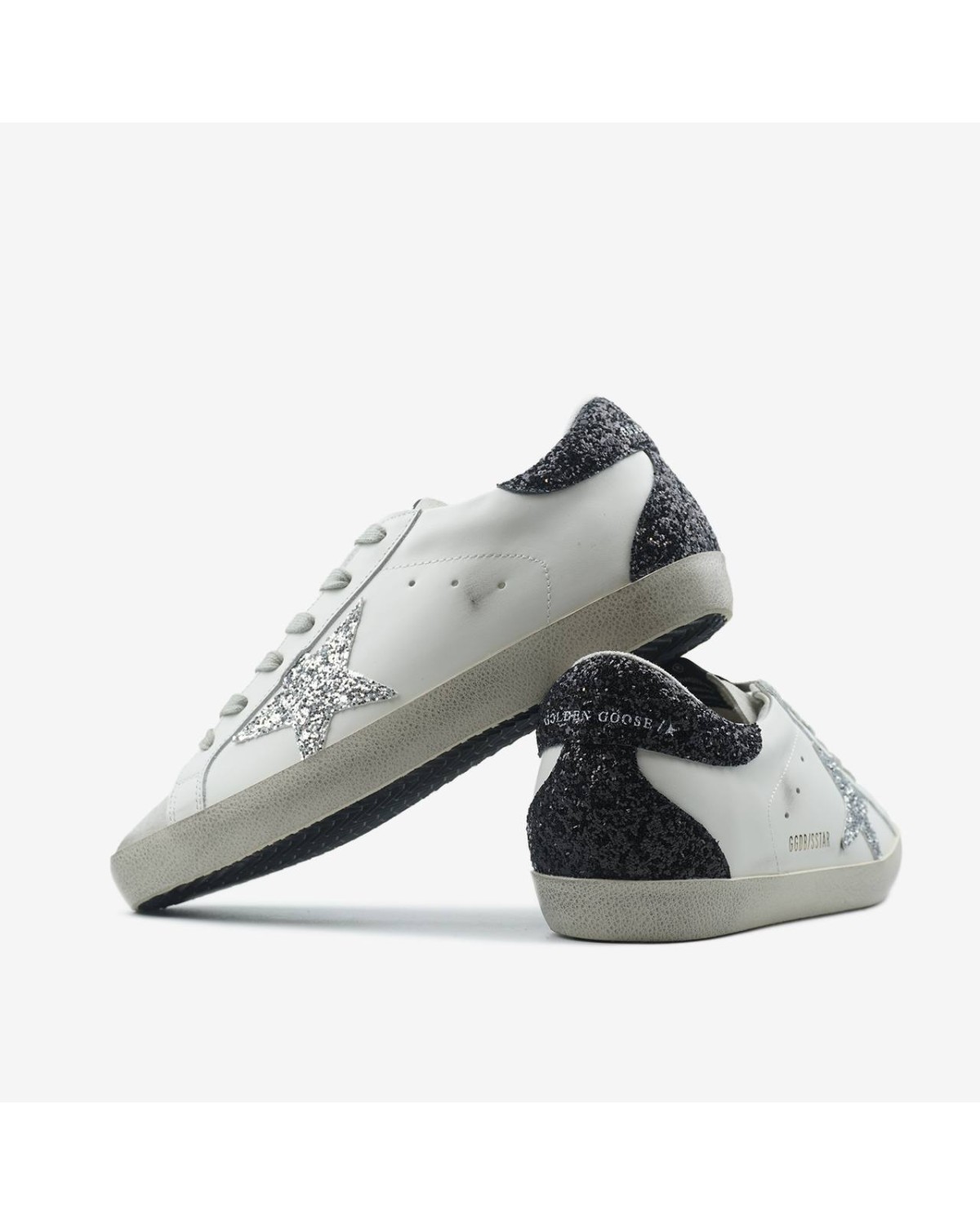 Golden Goose Glitter Star Silver