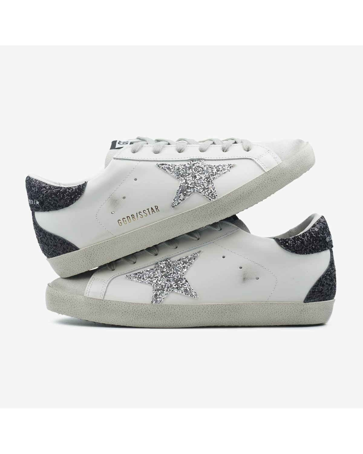 Golden Goose Glitter Star Silver
