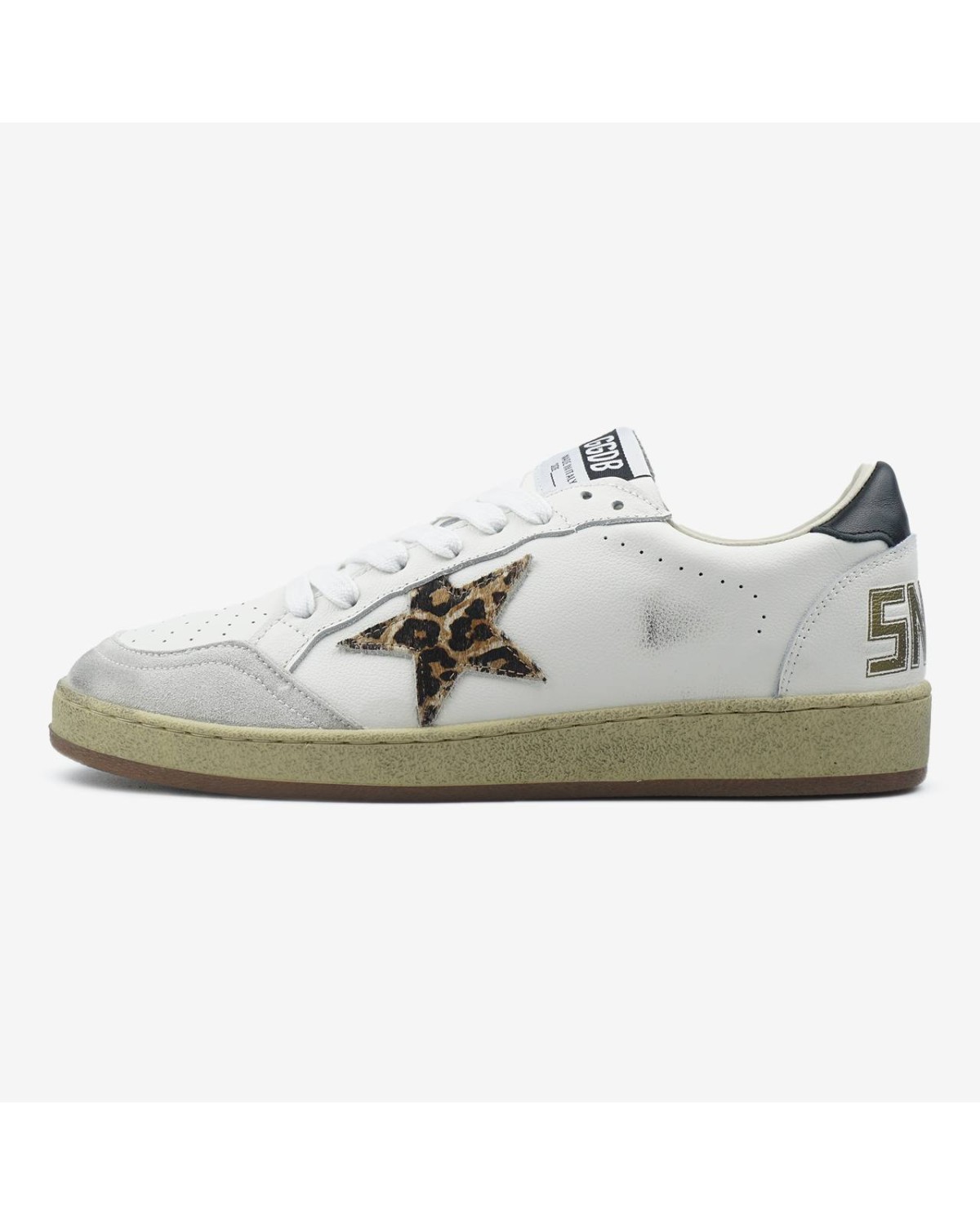 Golden Goose Leopard Star White