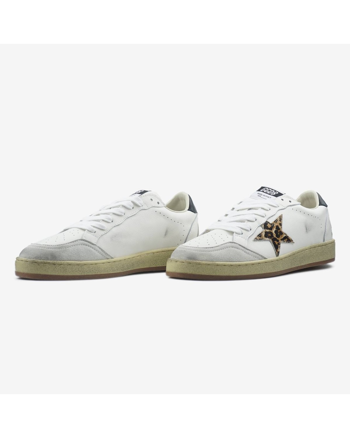 Golden Goose Leopard Star White