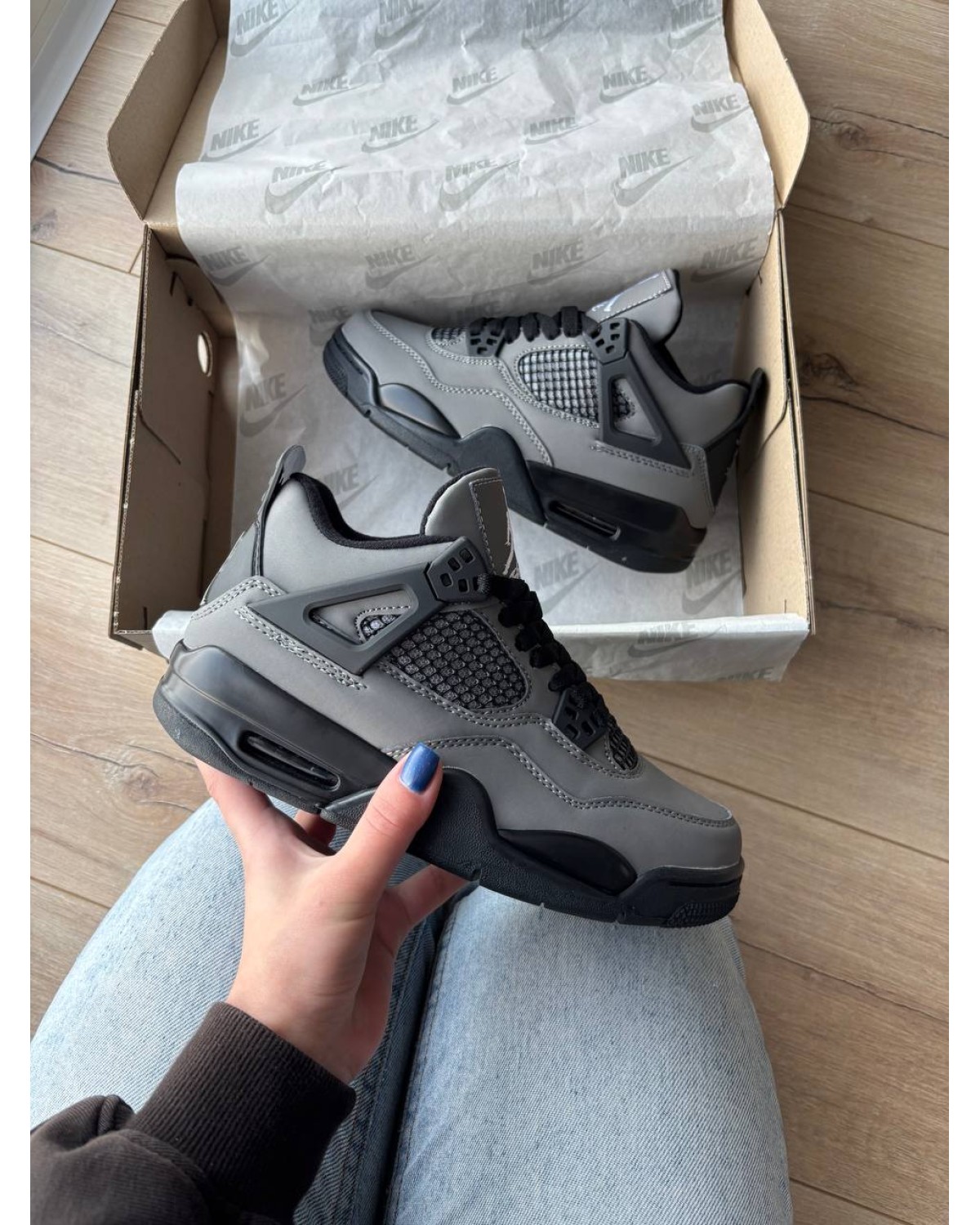 Jordan 4 Travis Scott Cactus Jack Grey Black