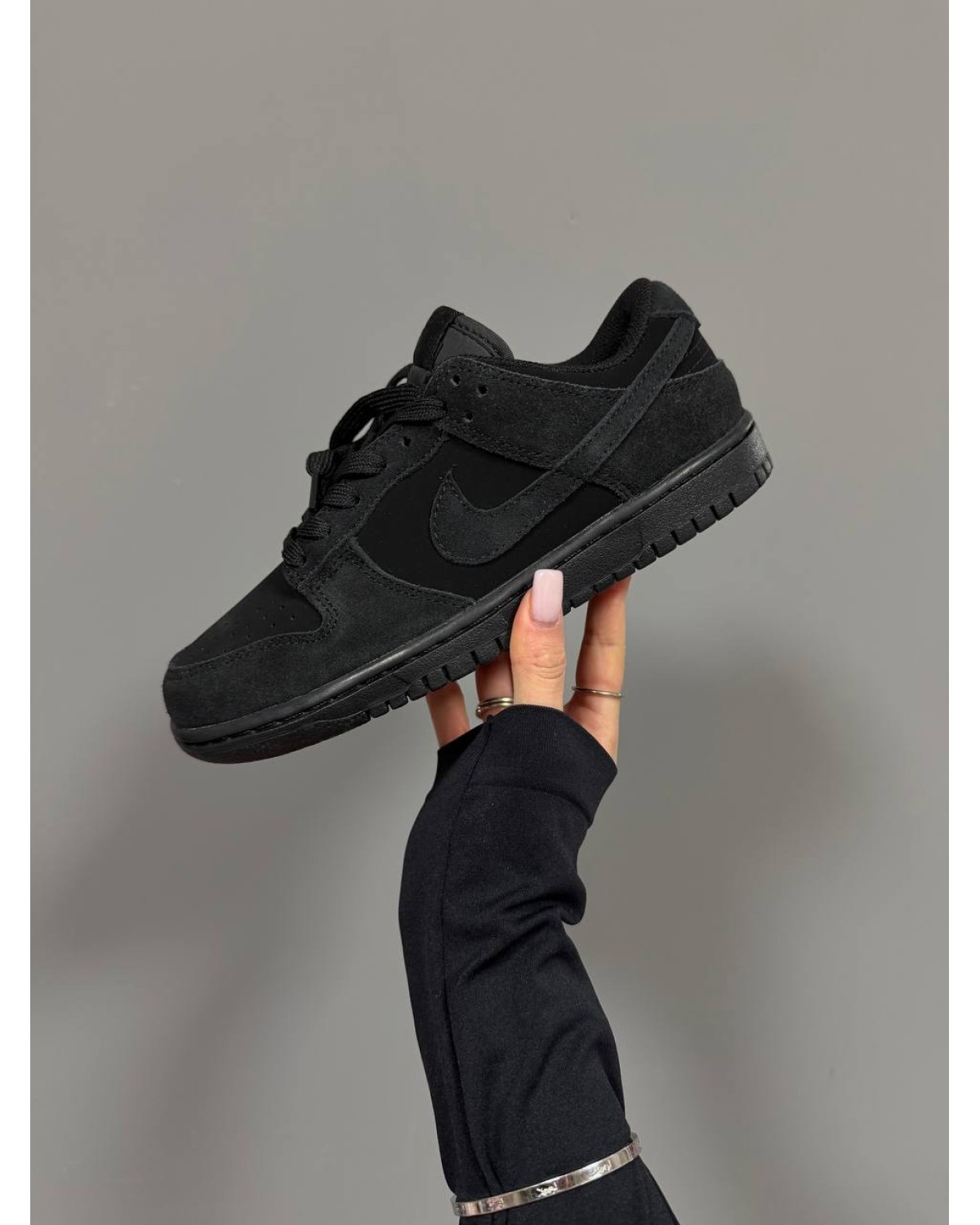 Nike SB Dunk Nubuk Full Black