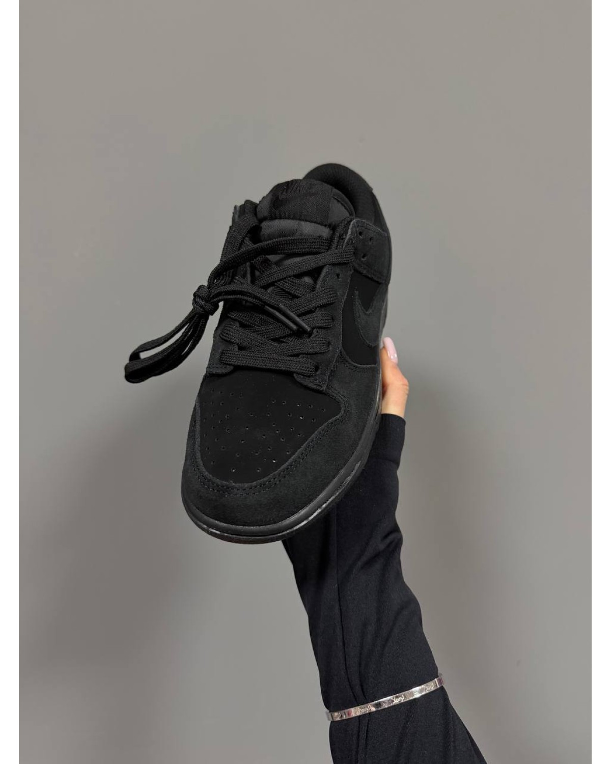 Nike SB Dunk Nubuk Full Black