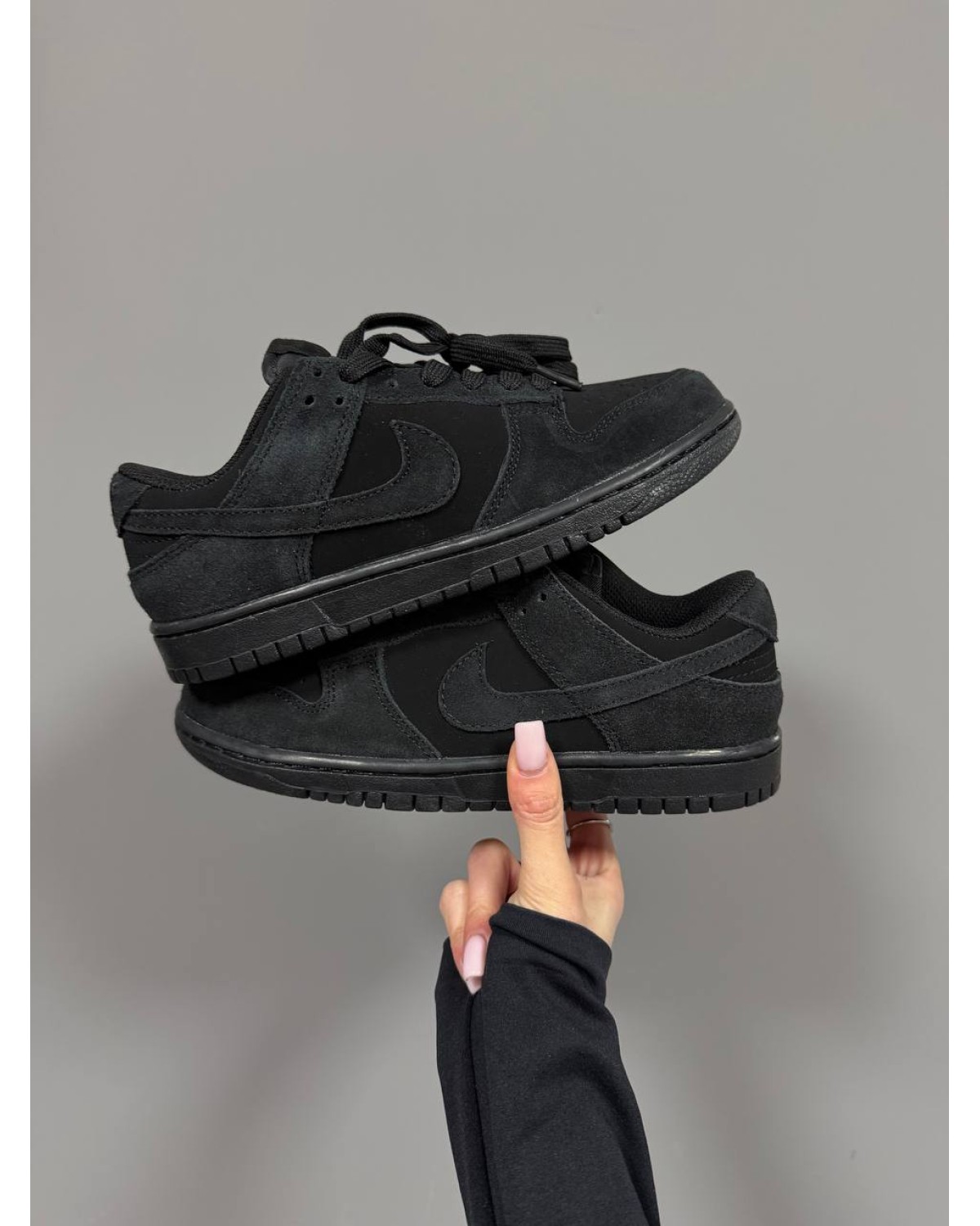 Nike SB Dunk Nubuk Full Black