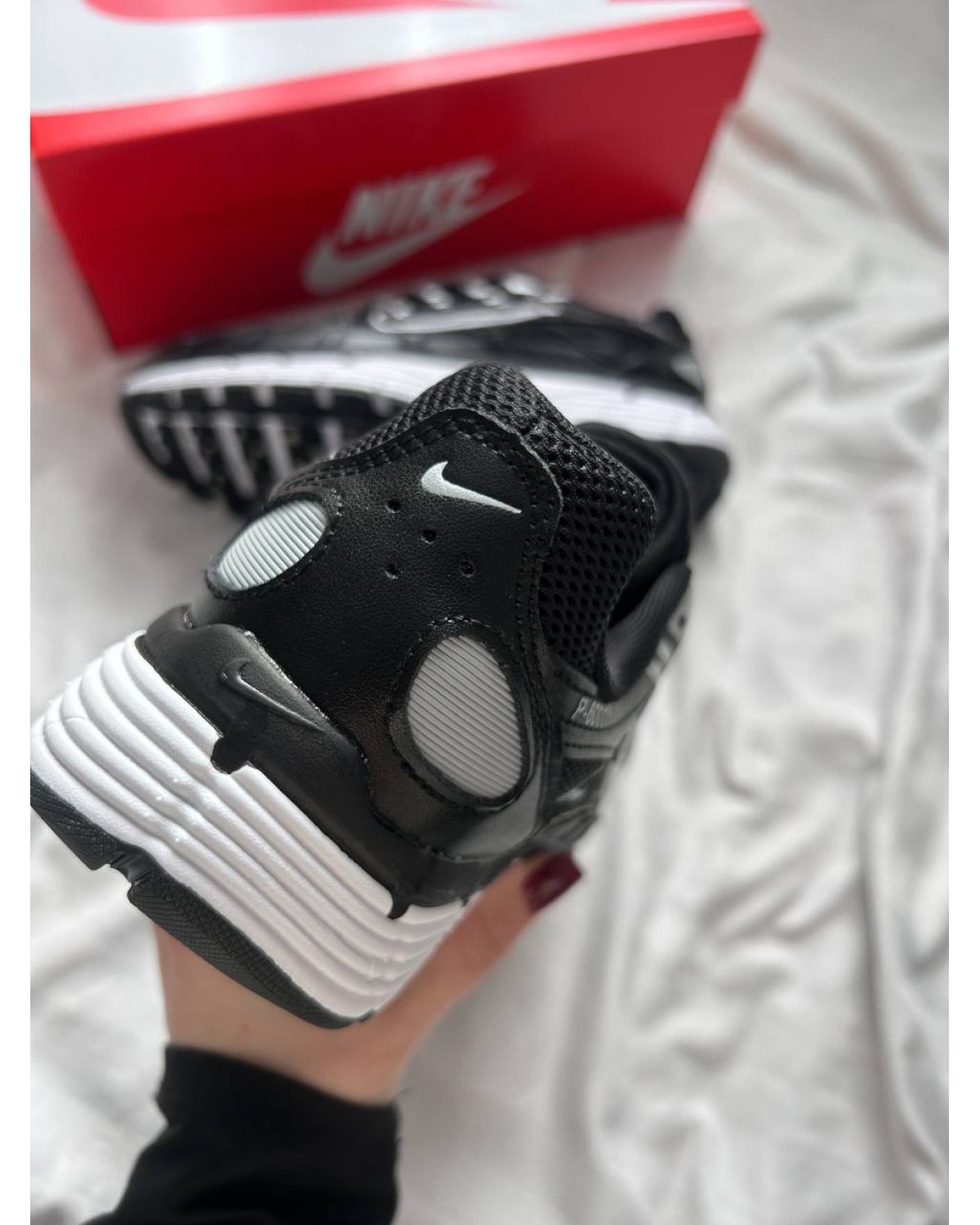 Nike P-6000 Black Metallic Silver