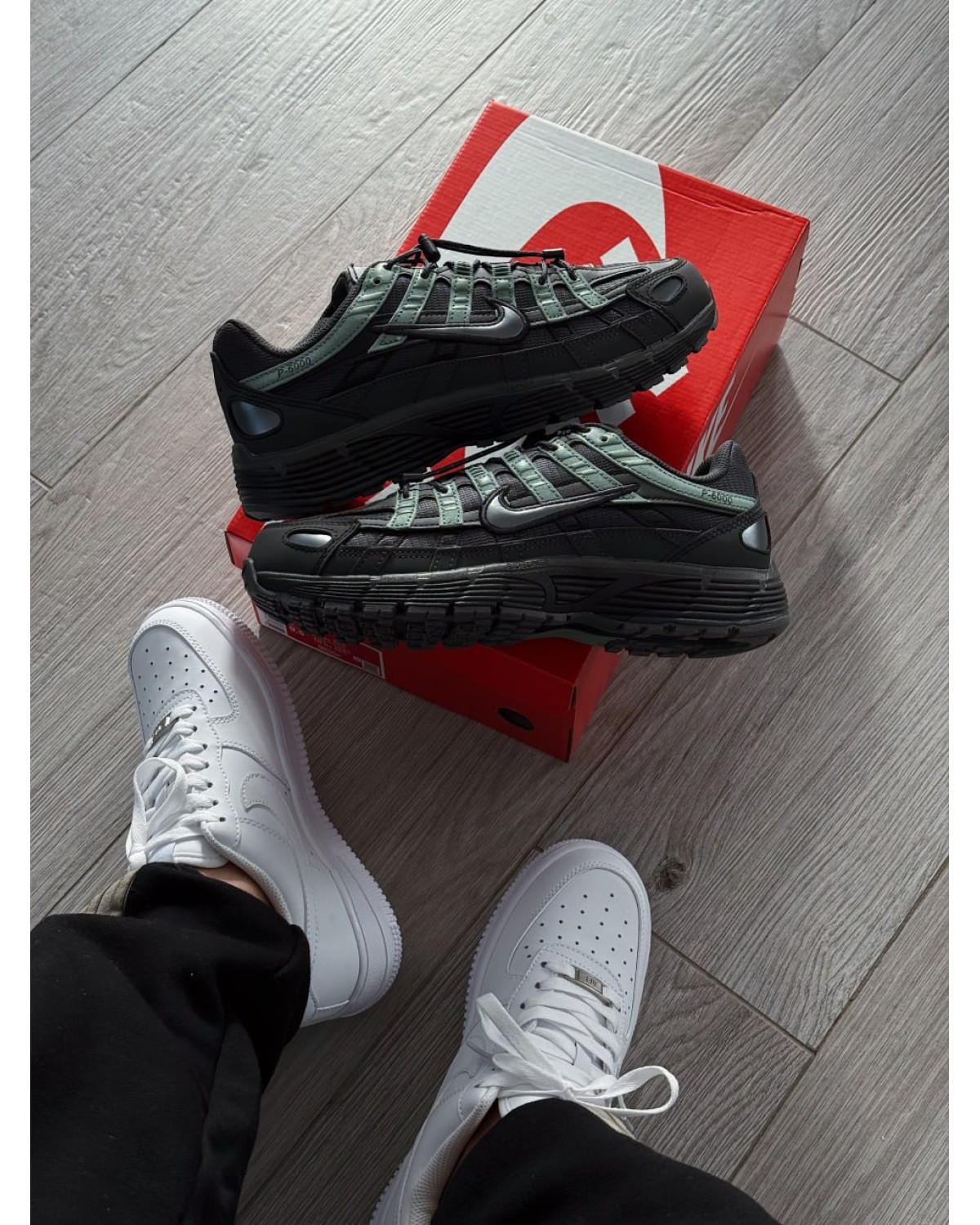 Nike P-6000 Anthracite/Dark Smoke Grey/Clay Green/Iron Grey