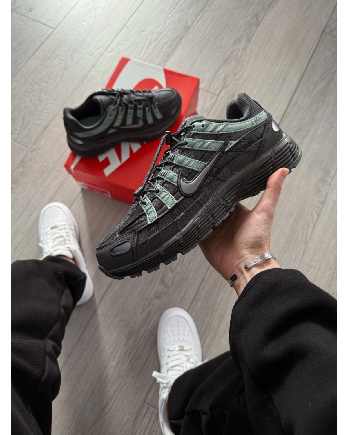 Nike P-6000 Anthracite/Dark Smoke Grey/Clay Green/Iron Grey