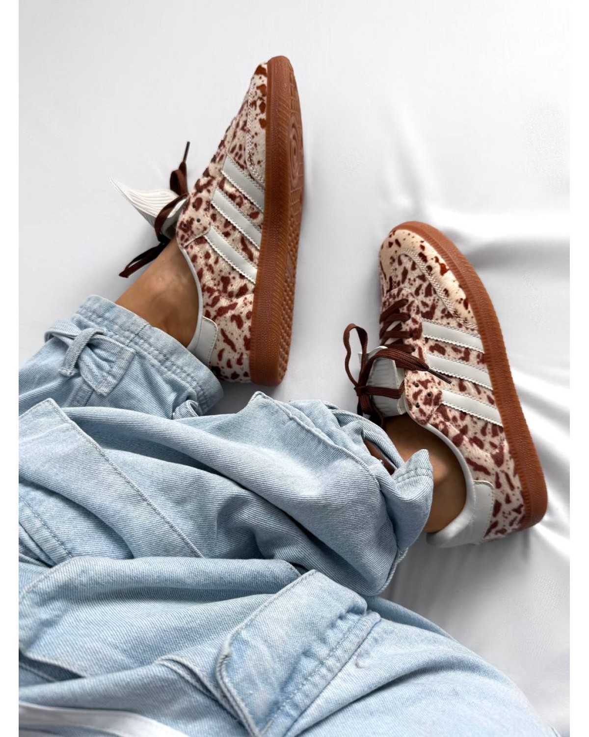 Adidas Samba LT “Cow Print” Brown/White