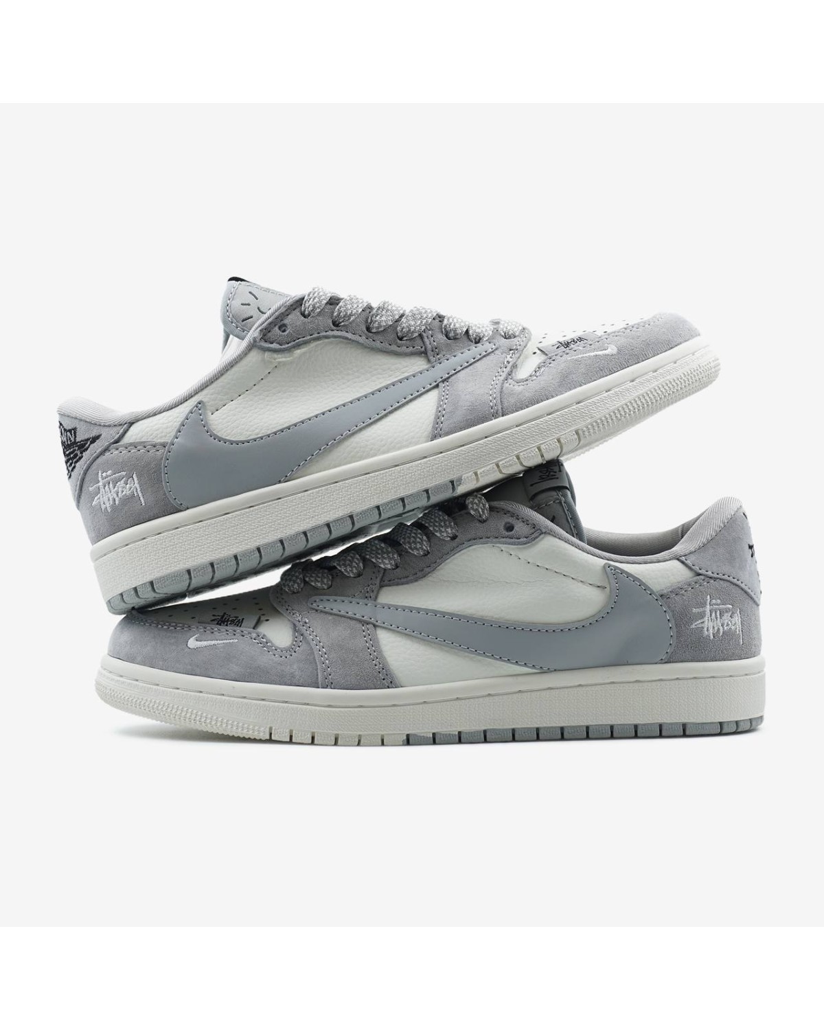 Jorgan 1 Low x Travis Scott x Stussy Grey