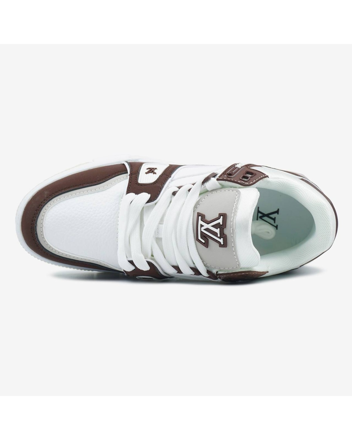 Louis Vuitton Trainer White Brown