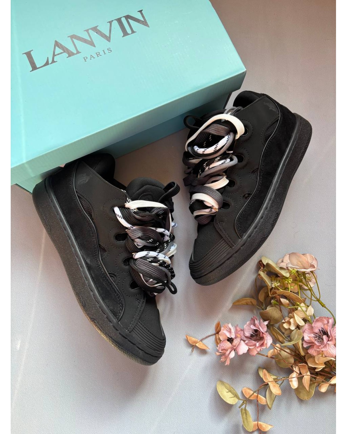 Lanvin Curb Black Rope Laces Mix
