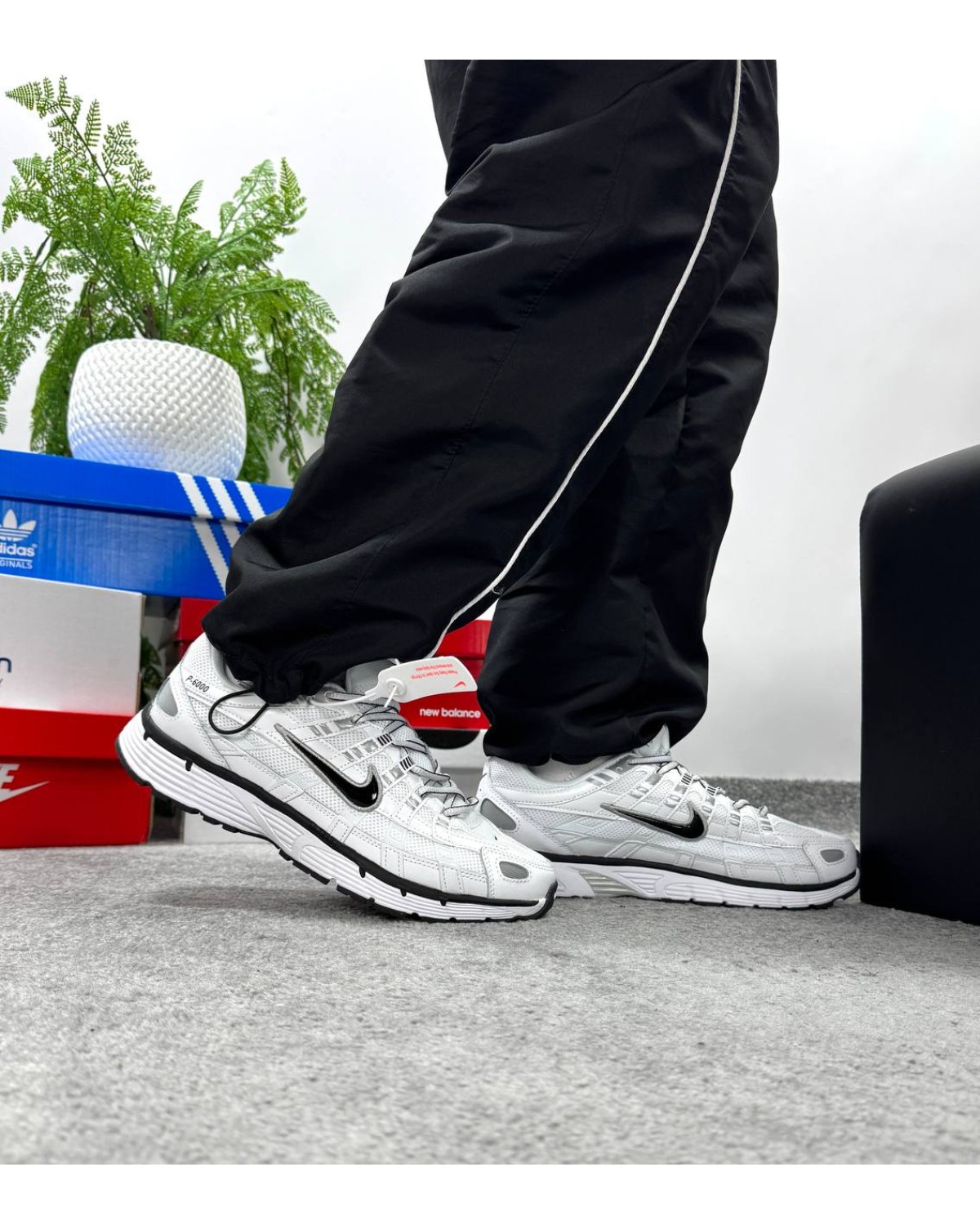 Nike P-6000 Black White