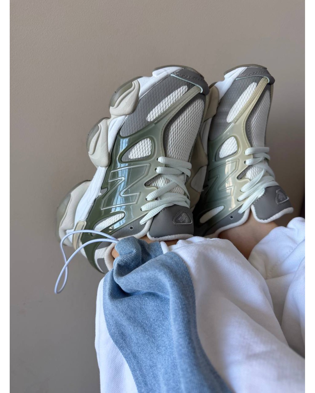 New Balance 9060 Olive Grey White