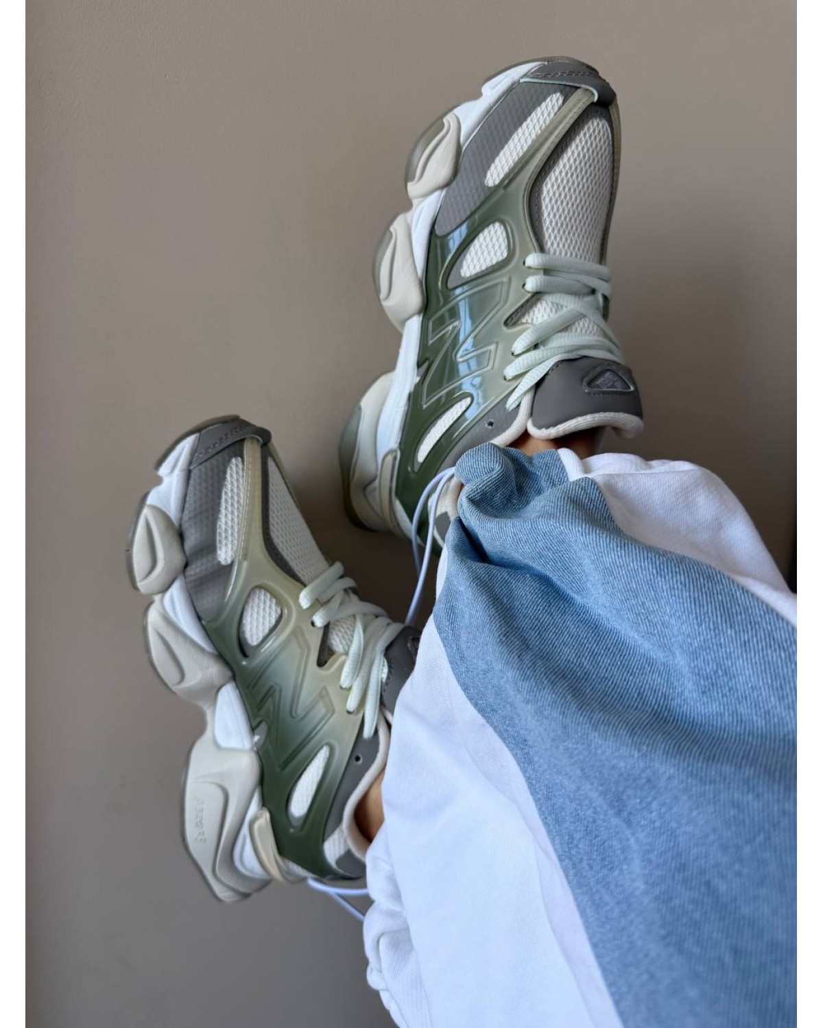 New Balance 9060 Olive Grey White