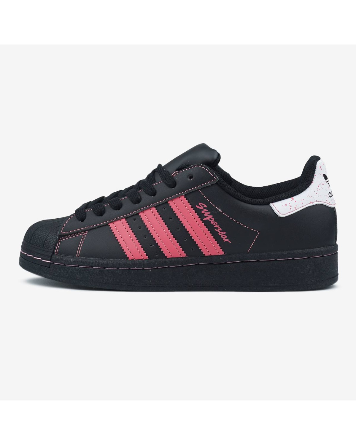 Adidas Superstar Black Pink Thread