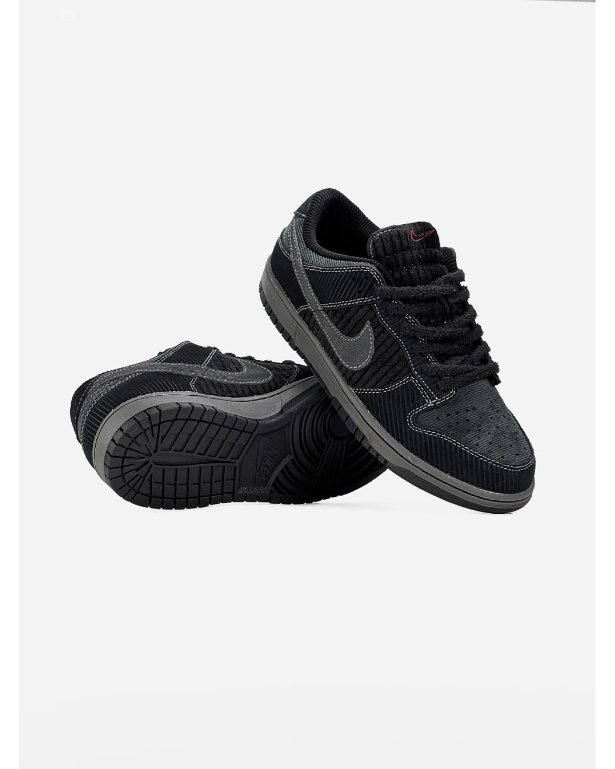 Nike Dunk Low Triple Black Corduroy