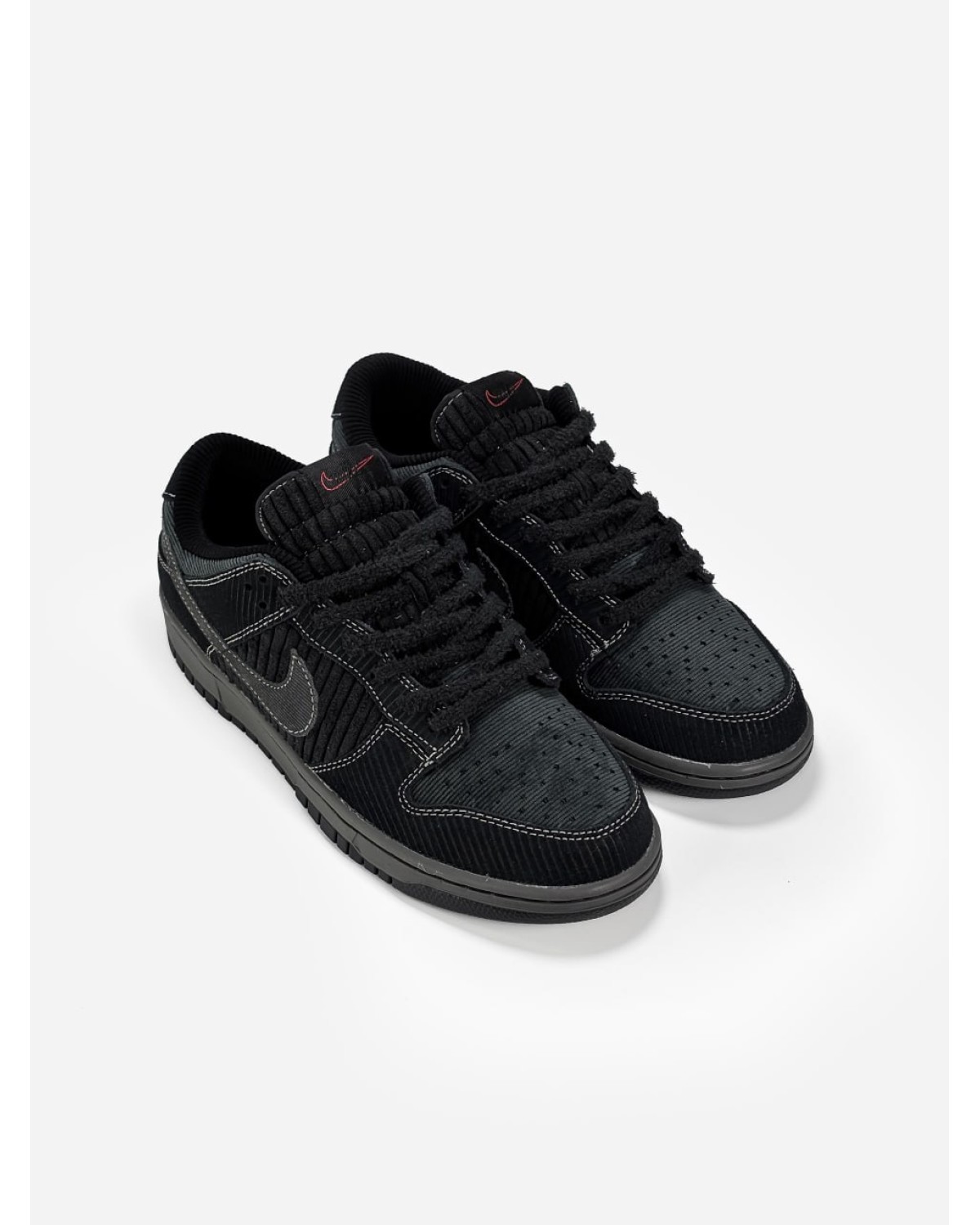 Nike Dunk Low Triple Black Corduroy