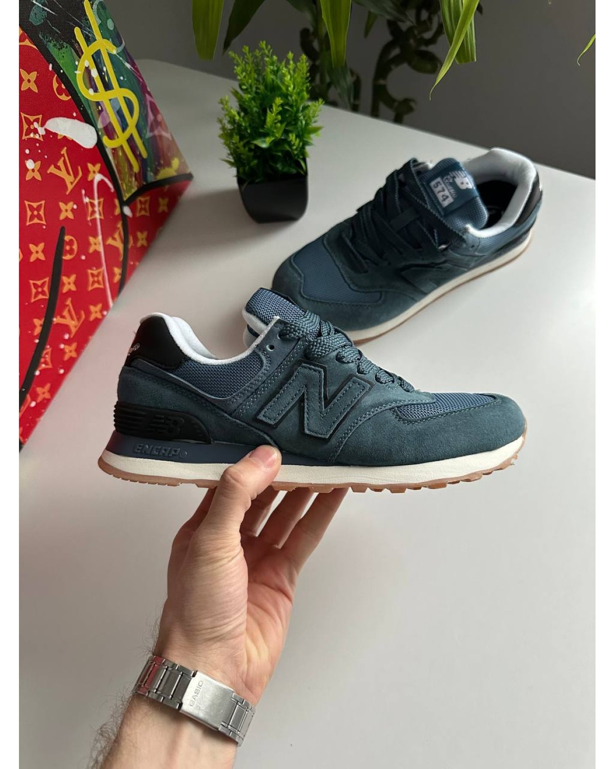 New Balance 574 Dark Blue