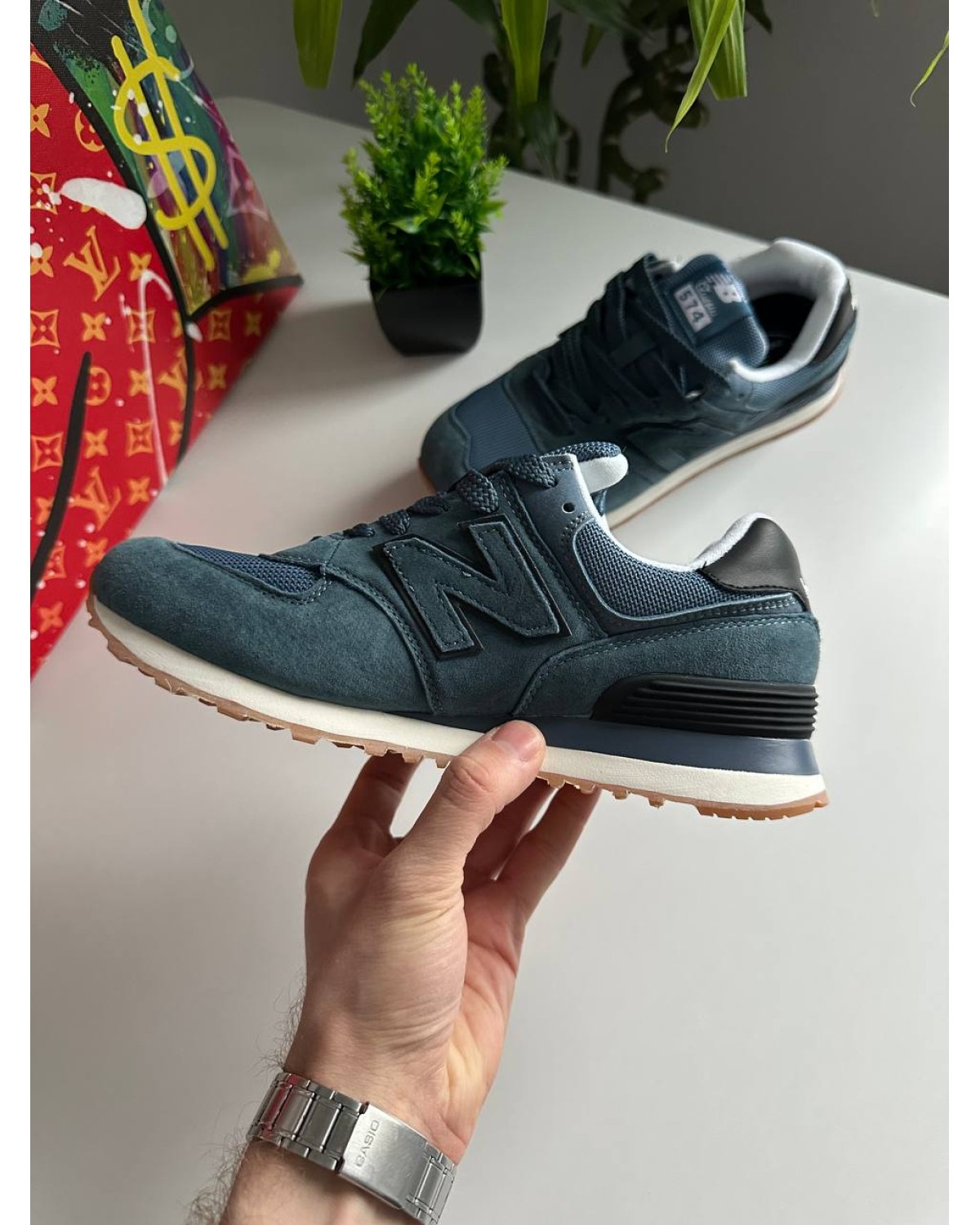 New Balance 574 Dark Blue