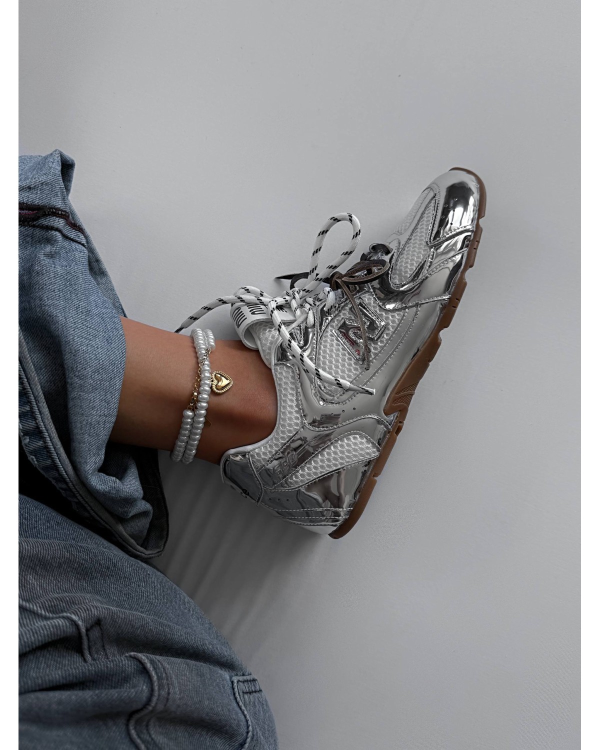 Miu Miu x New Balance Silver Vintage
