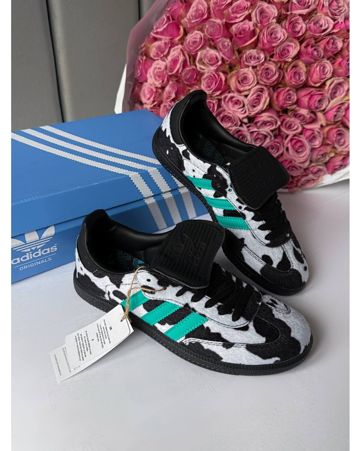 Adidas Samba LT Cow Print Black White