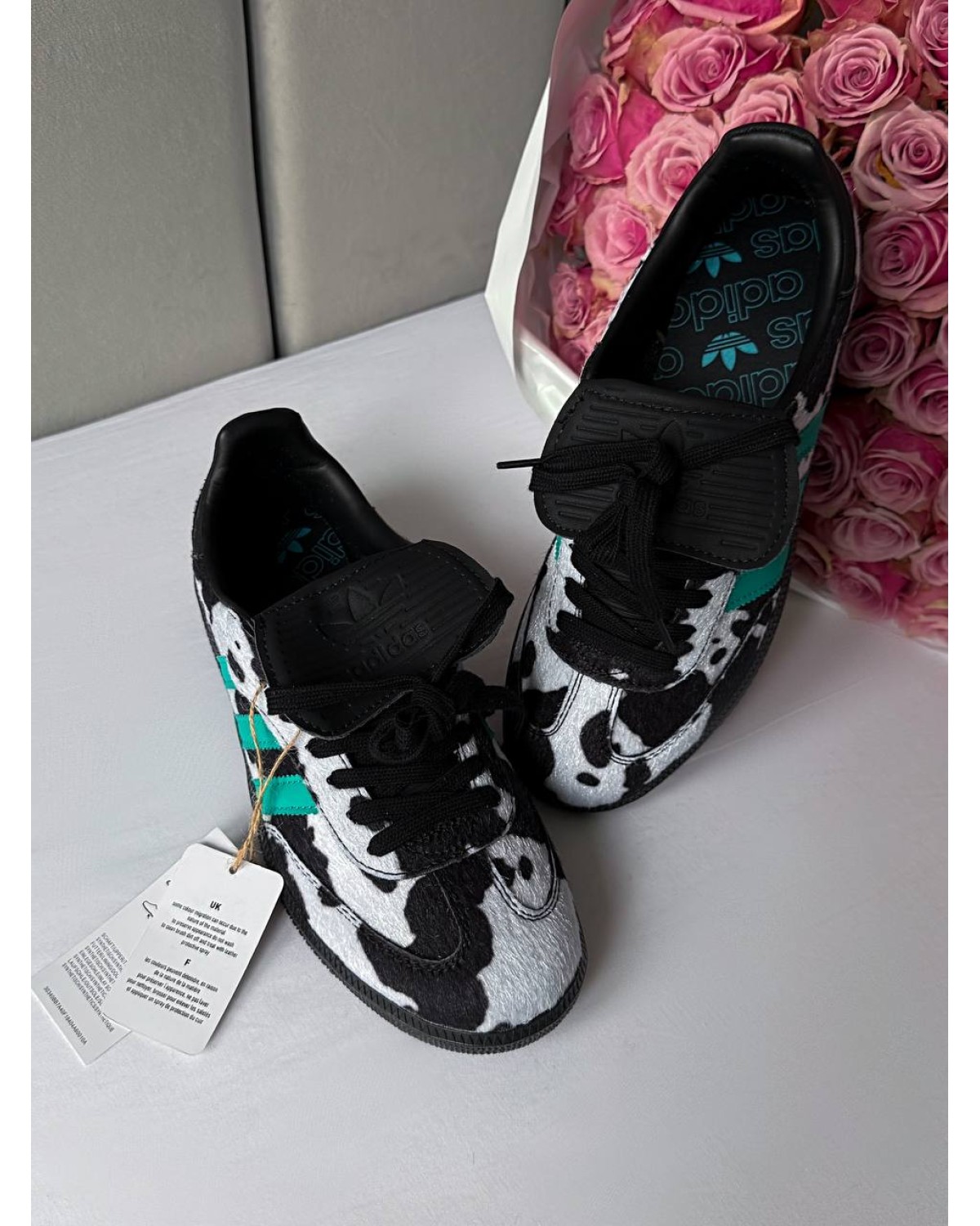 Adidas Samba LT Cow Print Black White