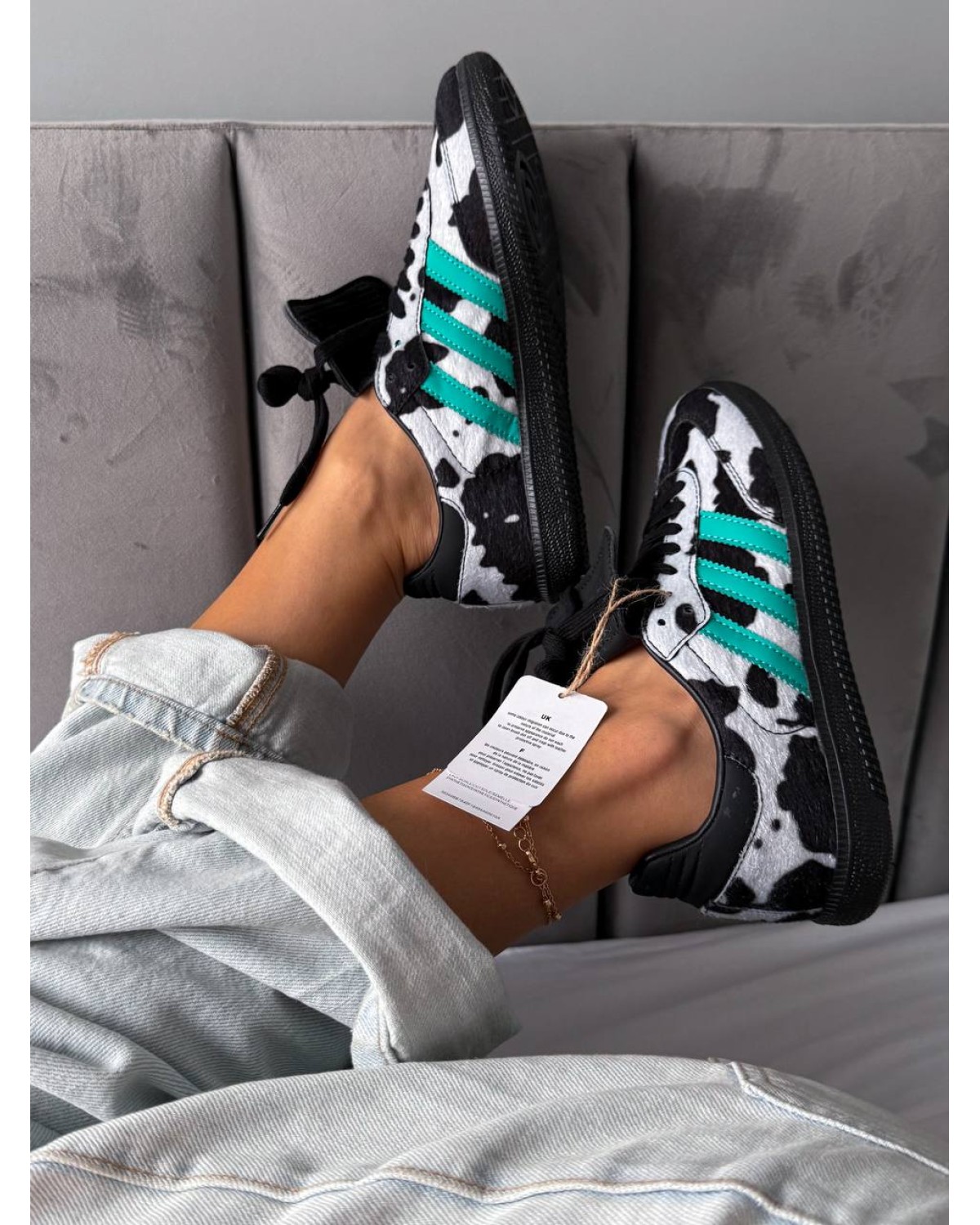 Adidas Samba LT Cow Print Black White