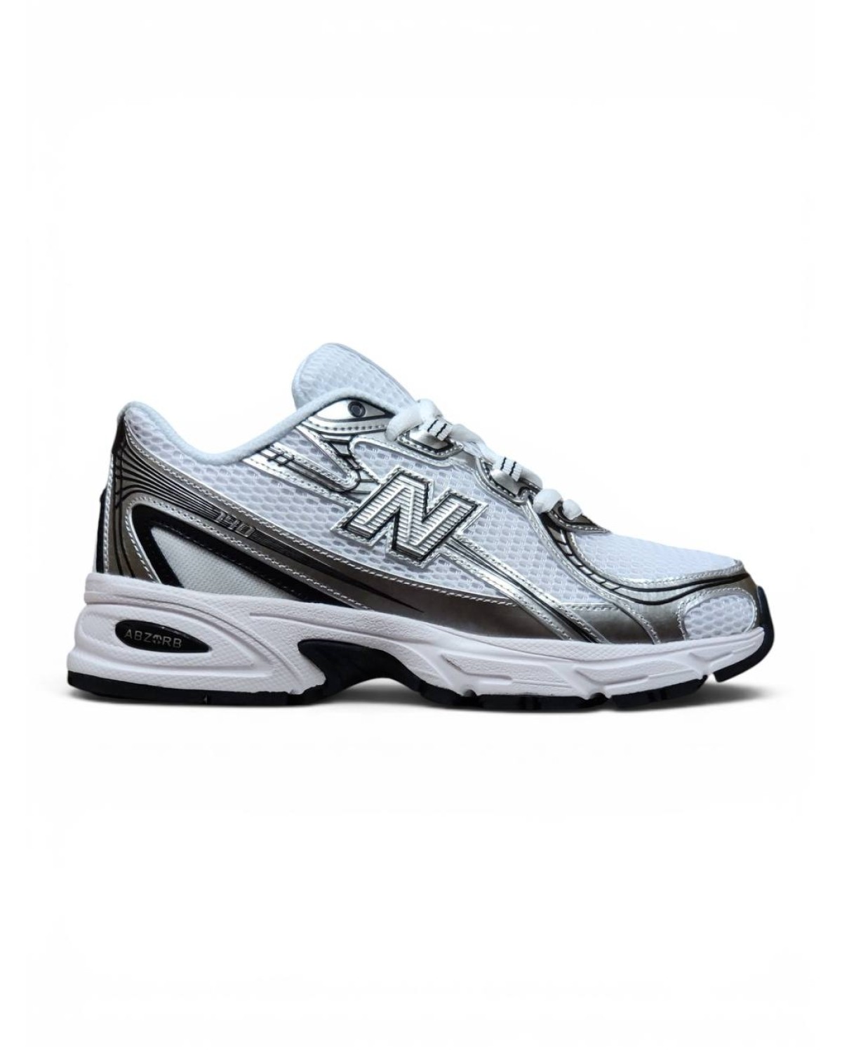 New Balance 740 White Silver Black