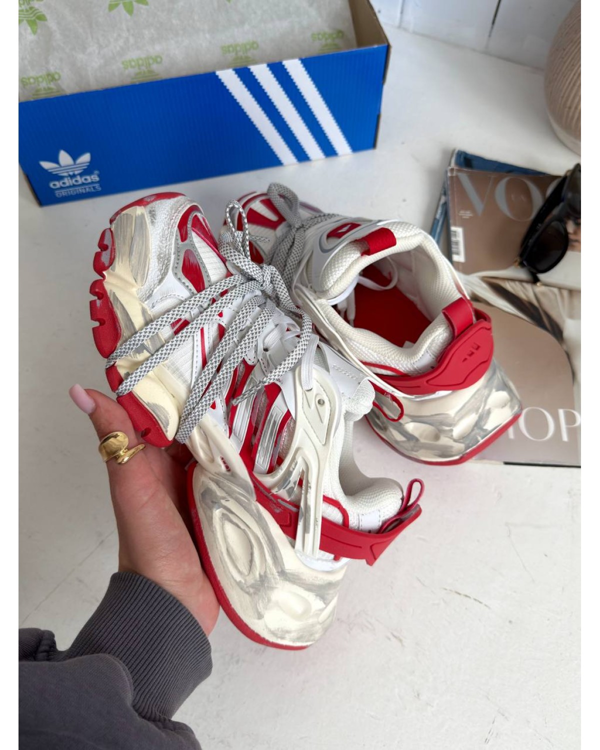 Adidas Vento XLG Deluxe White/Red