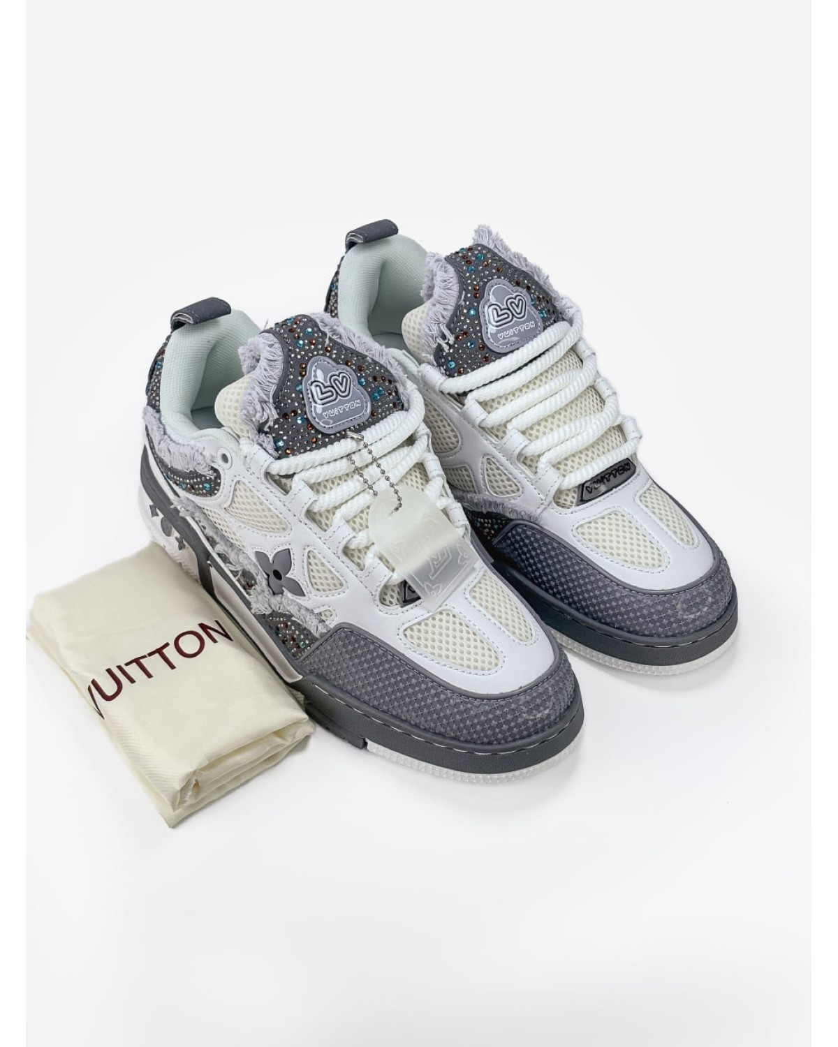 Louis Vuitton Skate White Swarovski Crystals