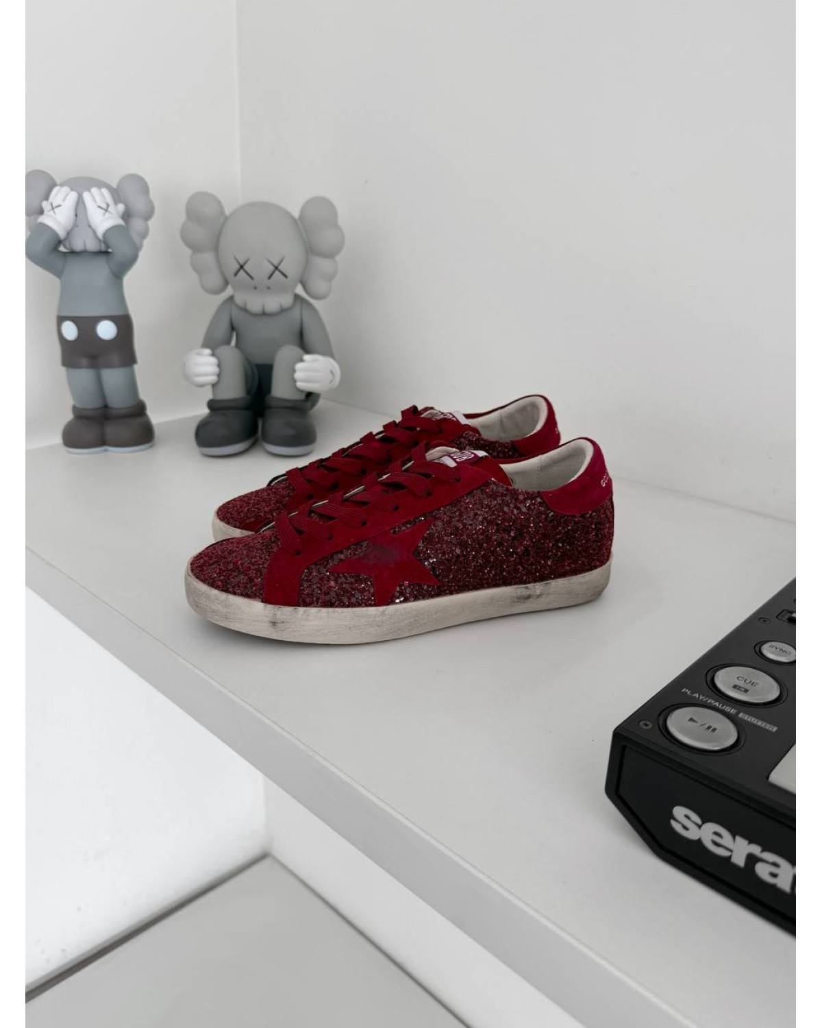 Golden Goose Super-Star Bordeaux Glitter ‘Dream Makers’