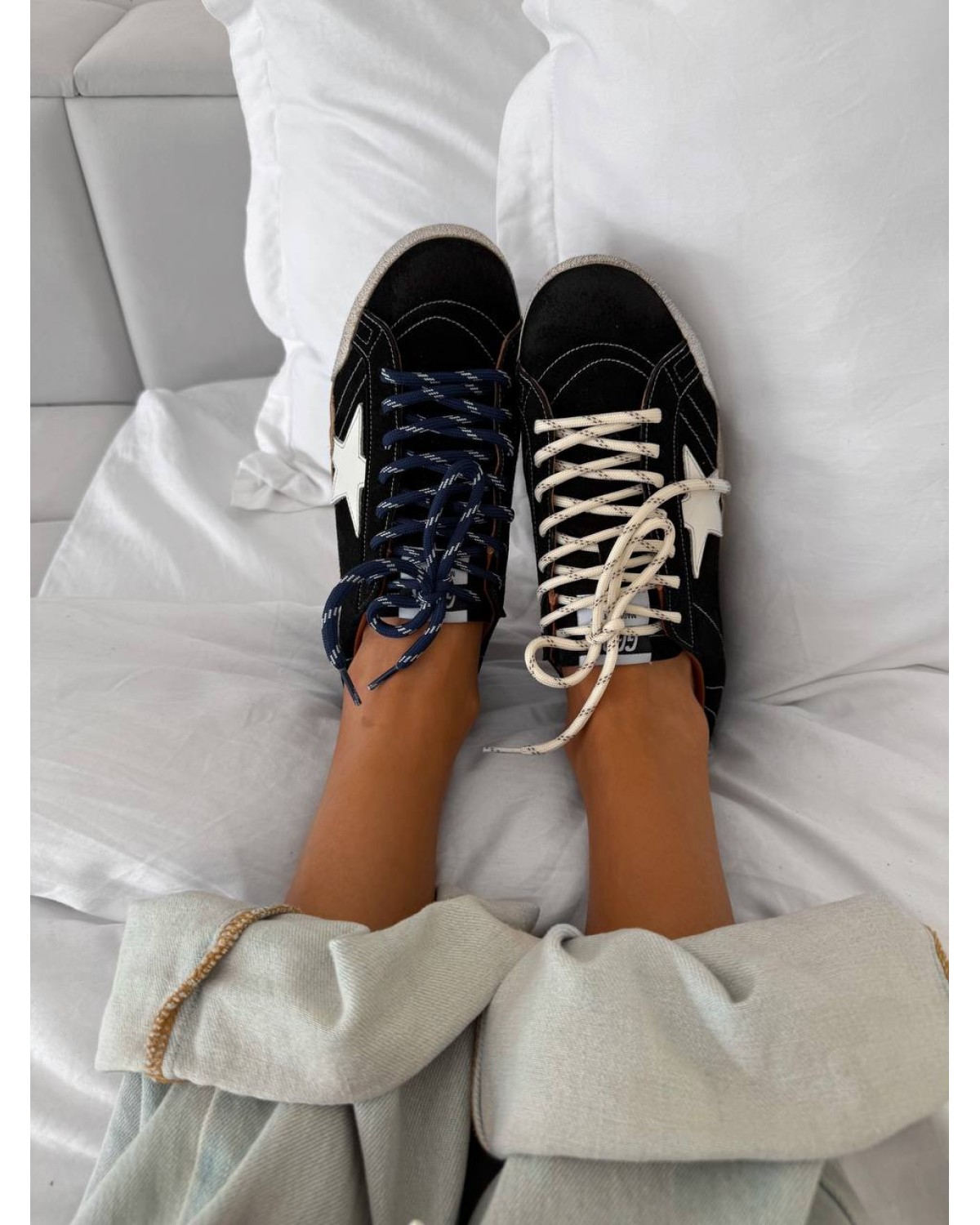 Golden Goose True Star Black White Golden Goose True Star Black White